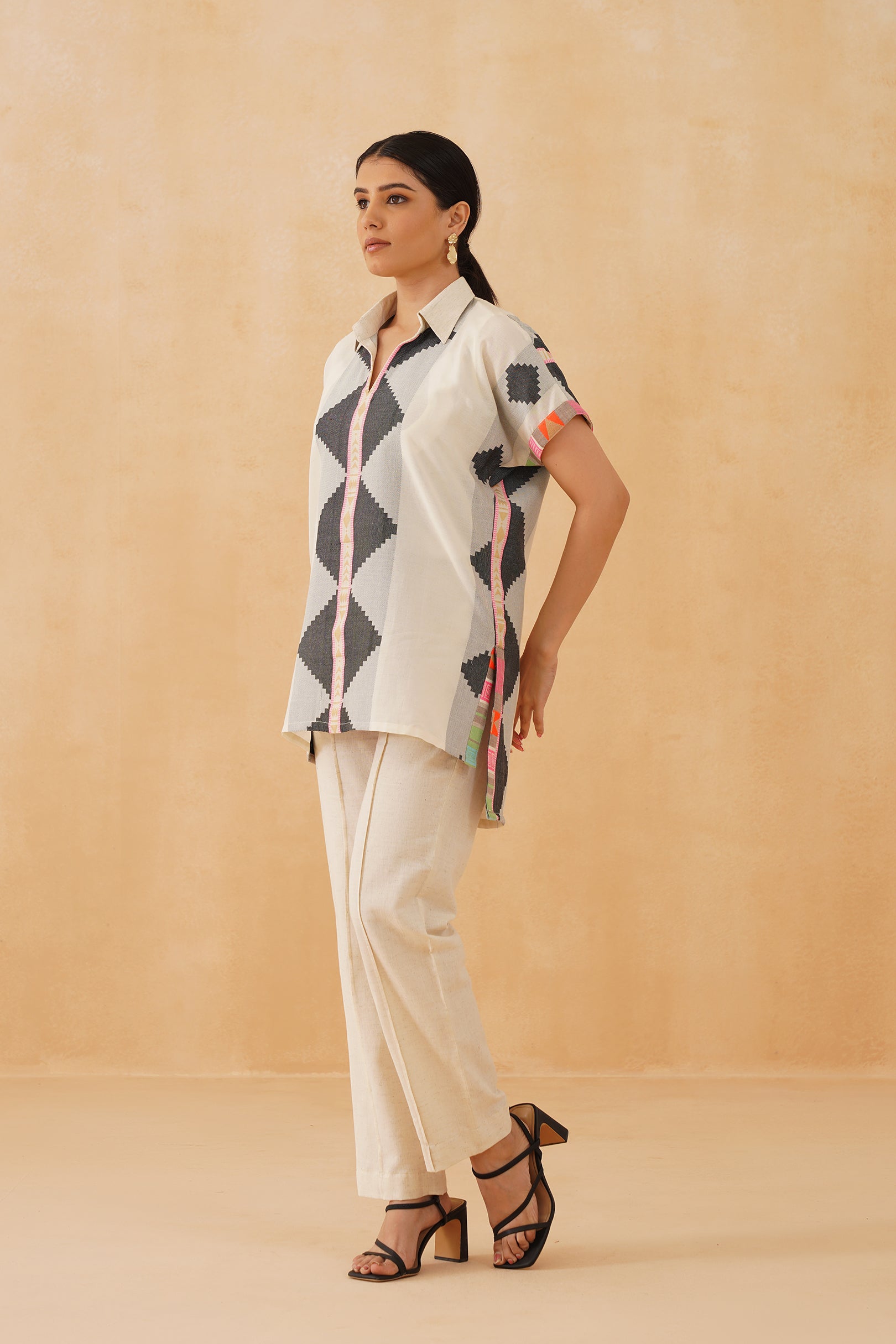Neon Brick Cotton Matching Set - Neetika Chopra
