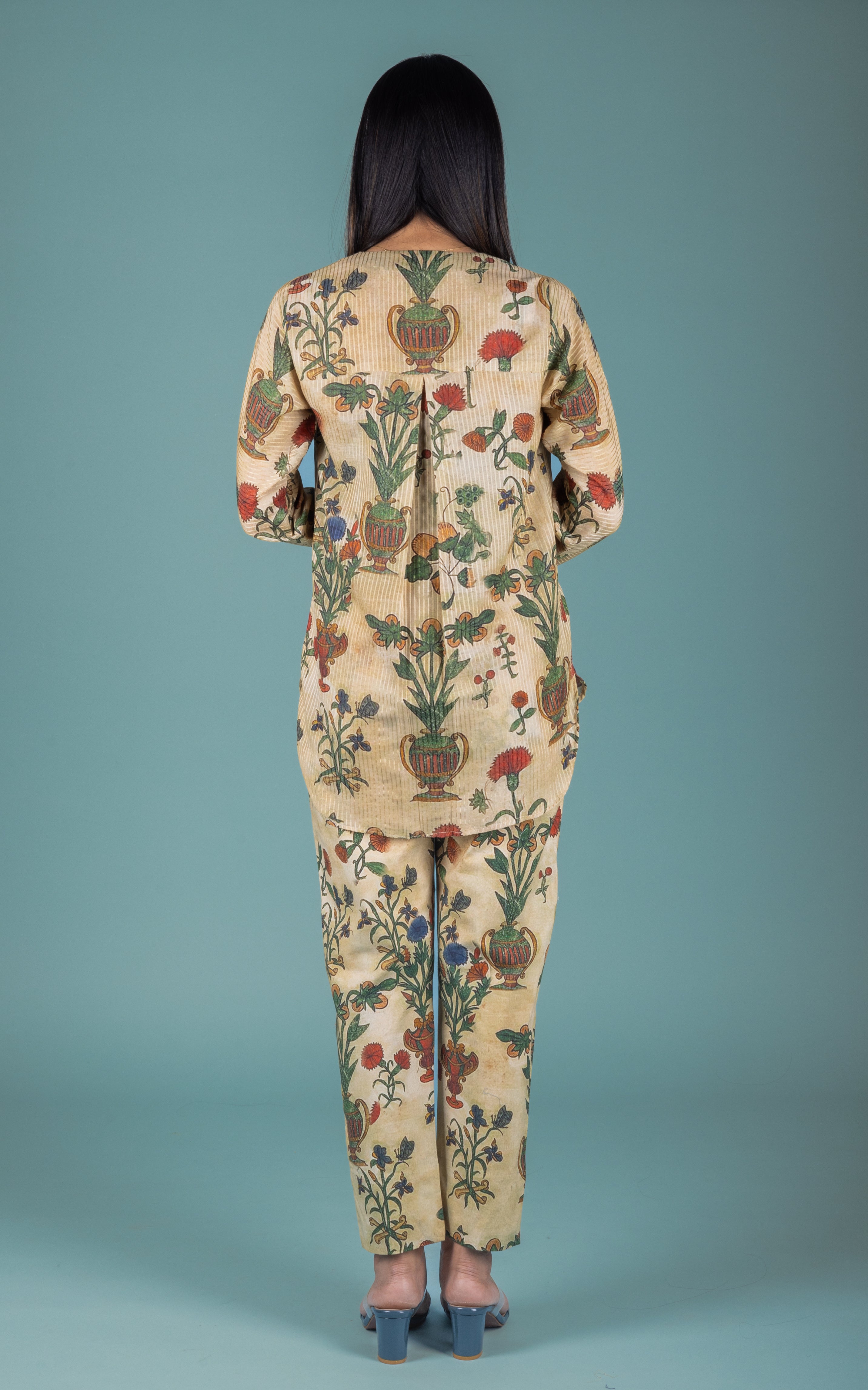 Niloufar Cotton Silk Co-ord Set - Neetika Chopra