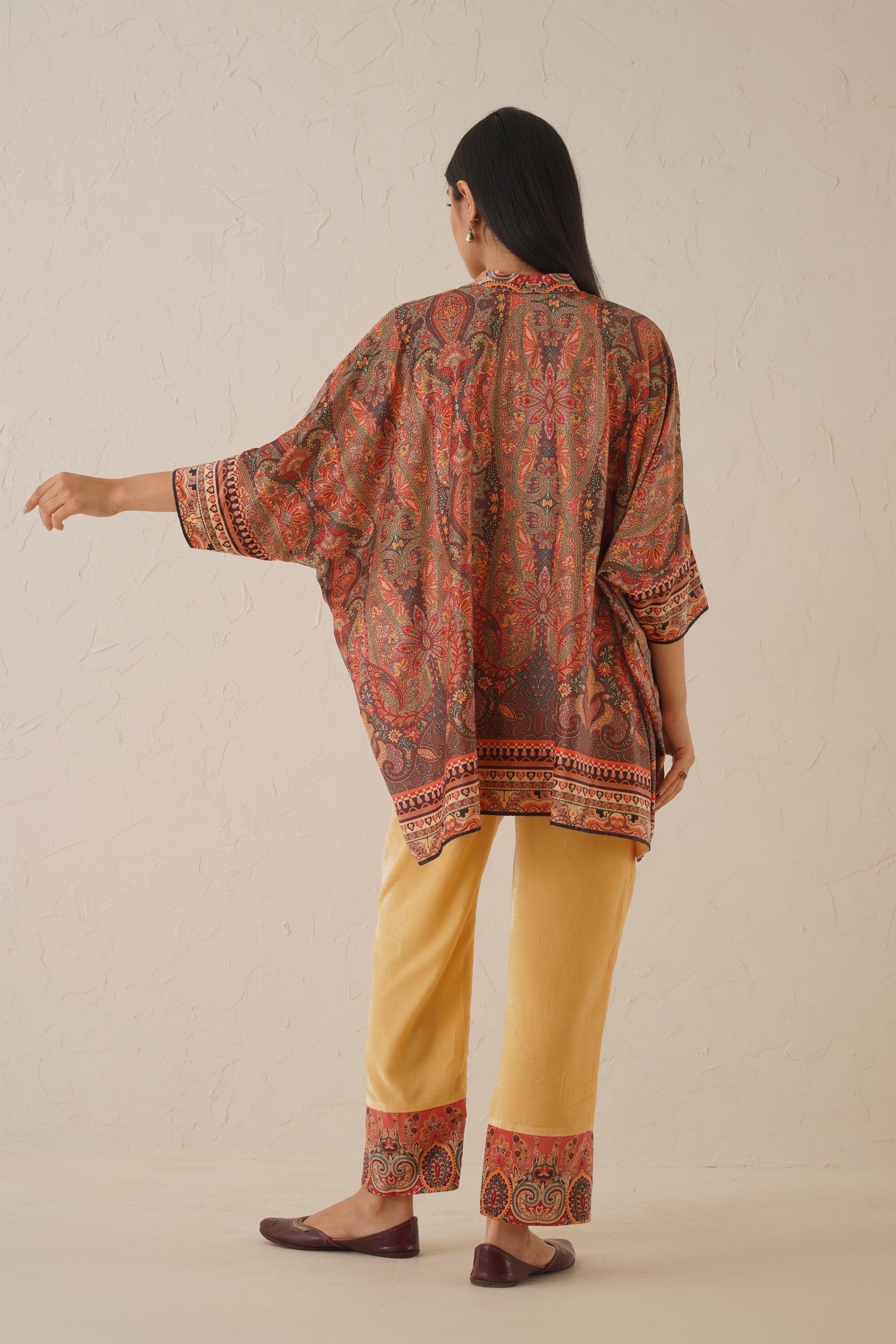 Paisley Printed Velvet Matching Set
