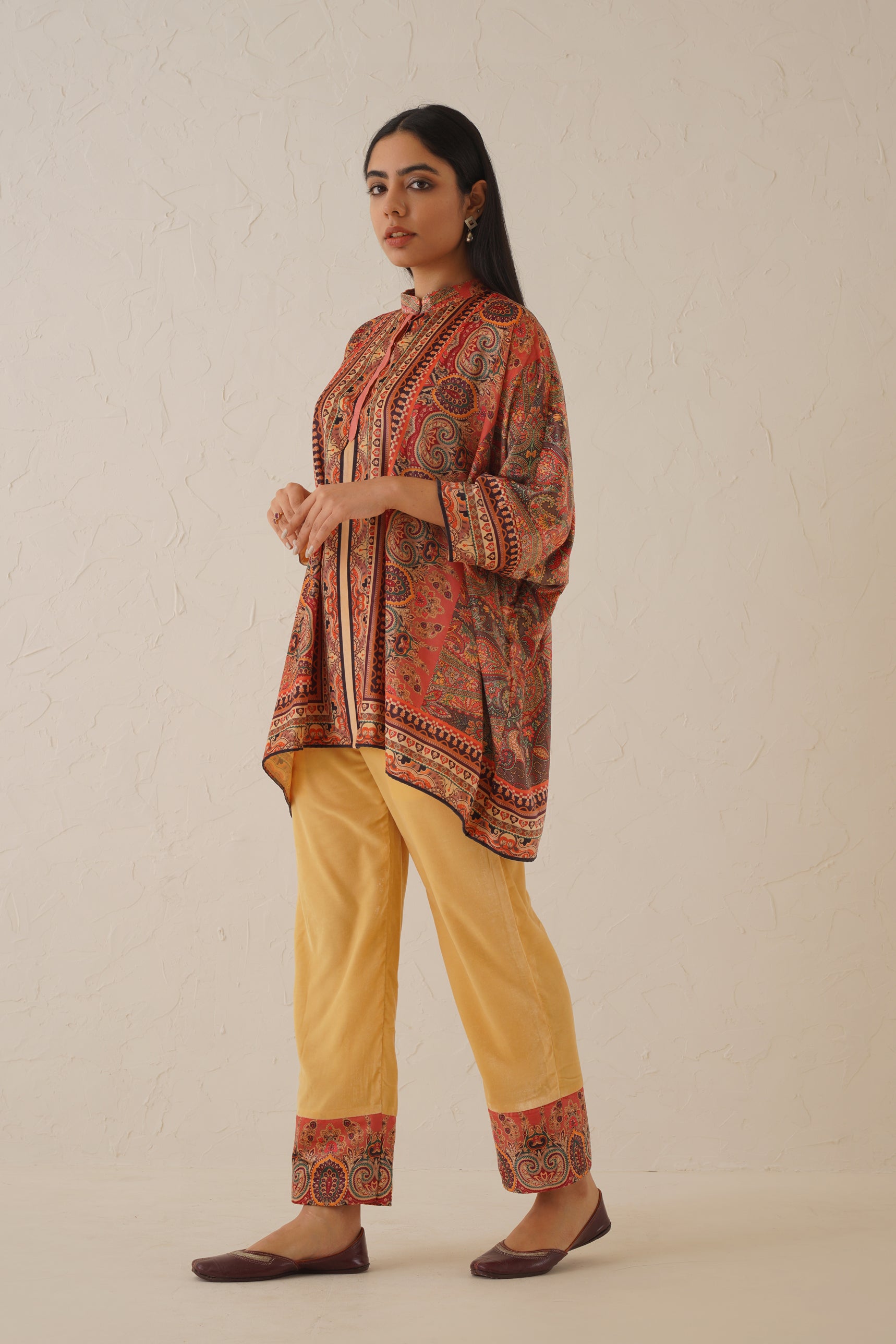 Paisley Printed Velvet Matching Set