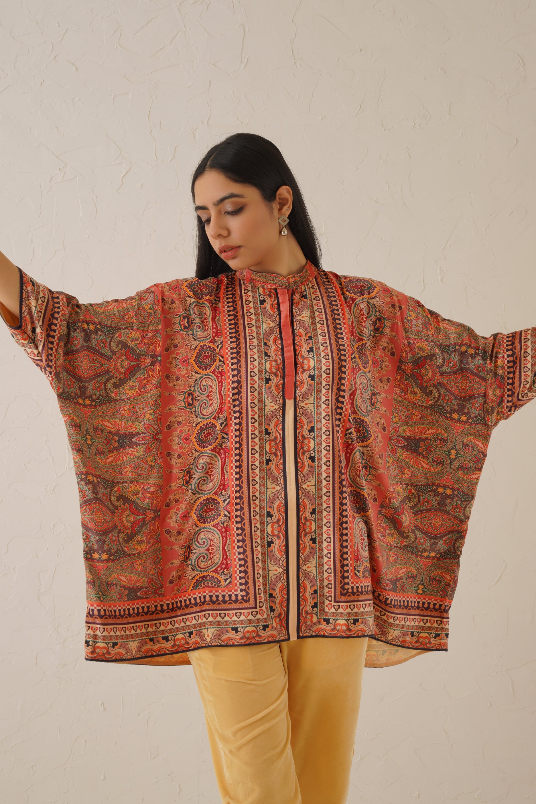 Paisley Printed Velvet Matching Set