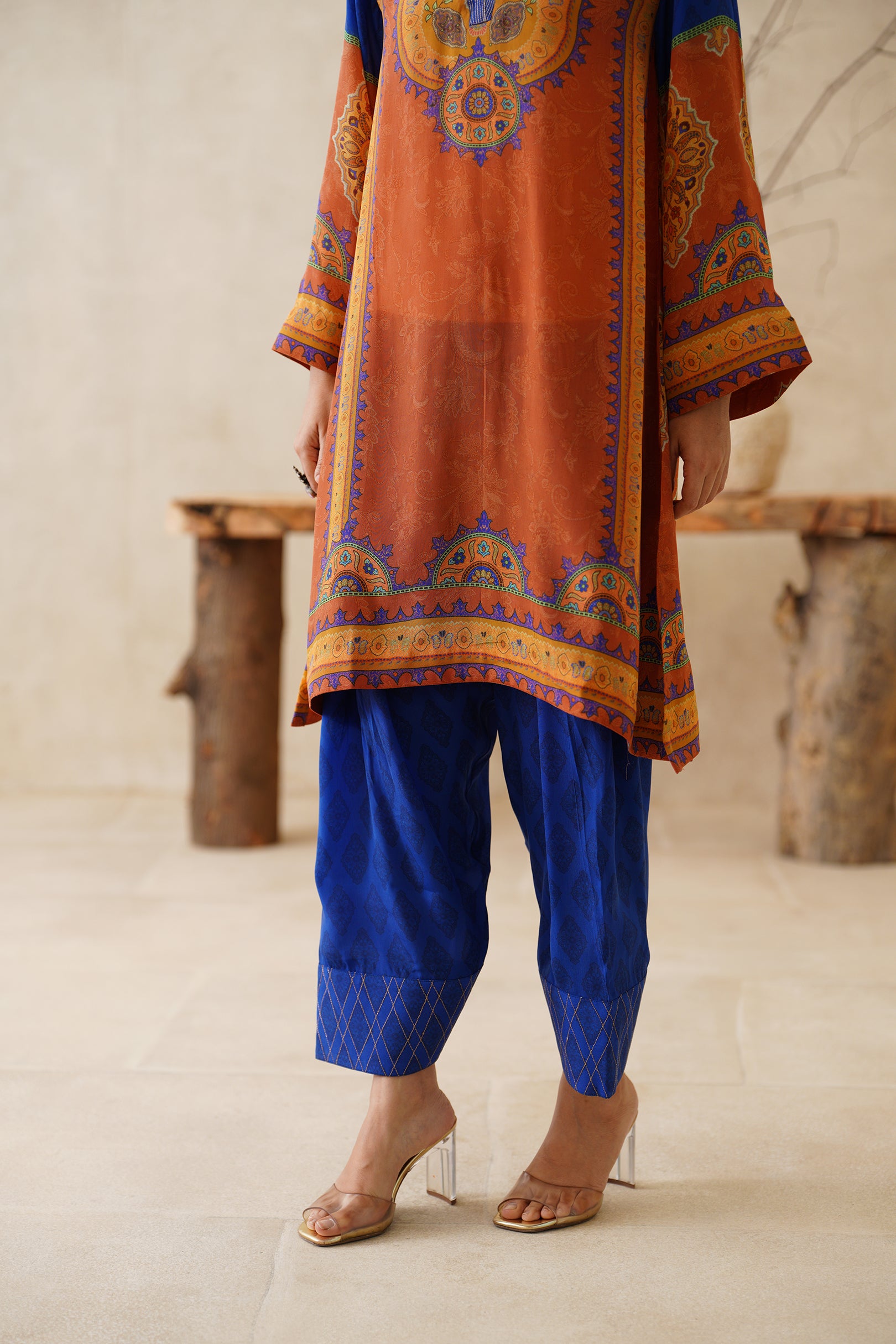Saanjh Crepe Printed Matching Set - Neetika Chopra