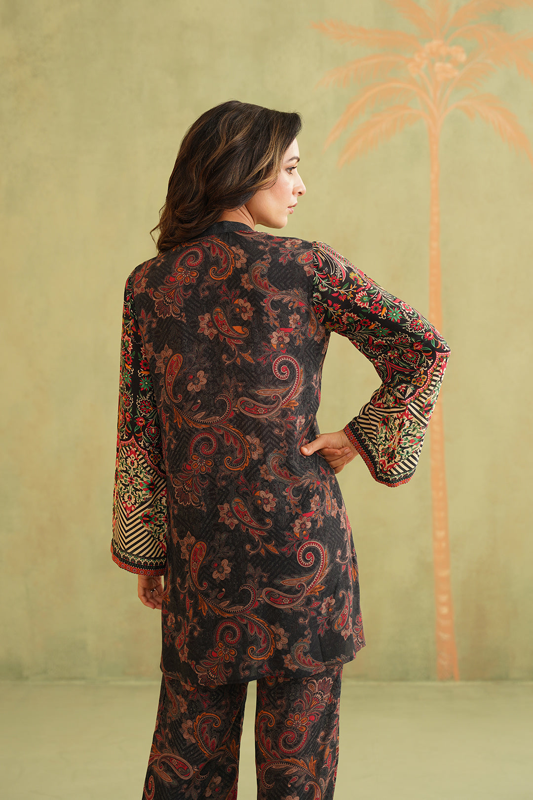 Samina Printed Crepe Matching Set - Neetika Chopra