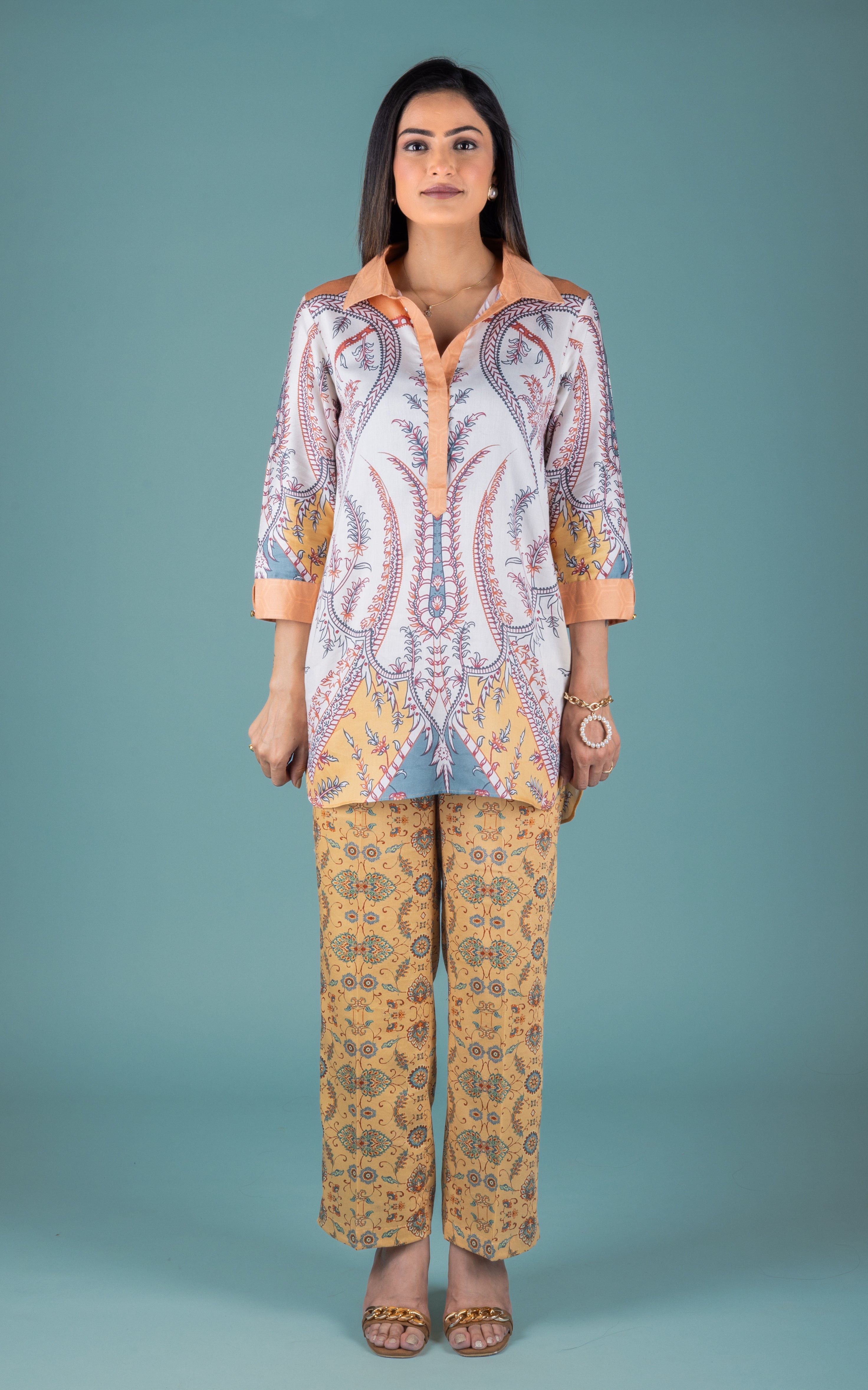 Sara Cotton Co-ord Set - Neetika Chopra