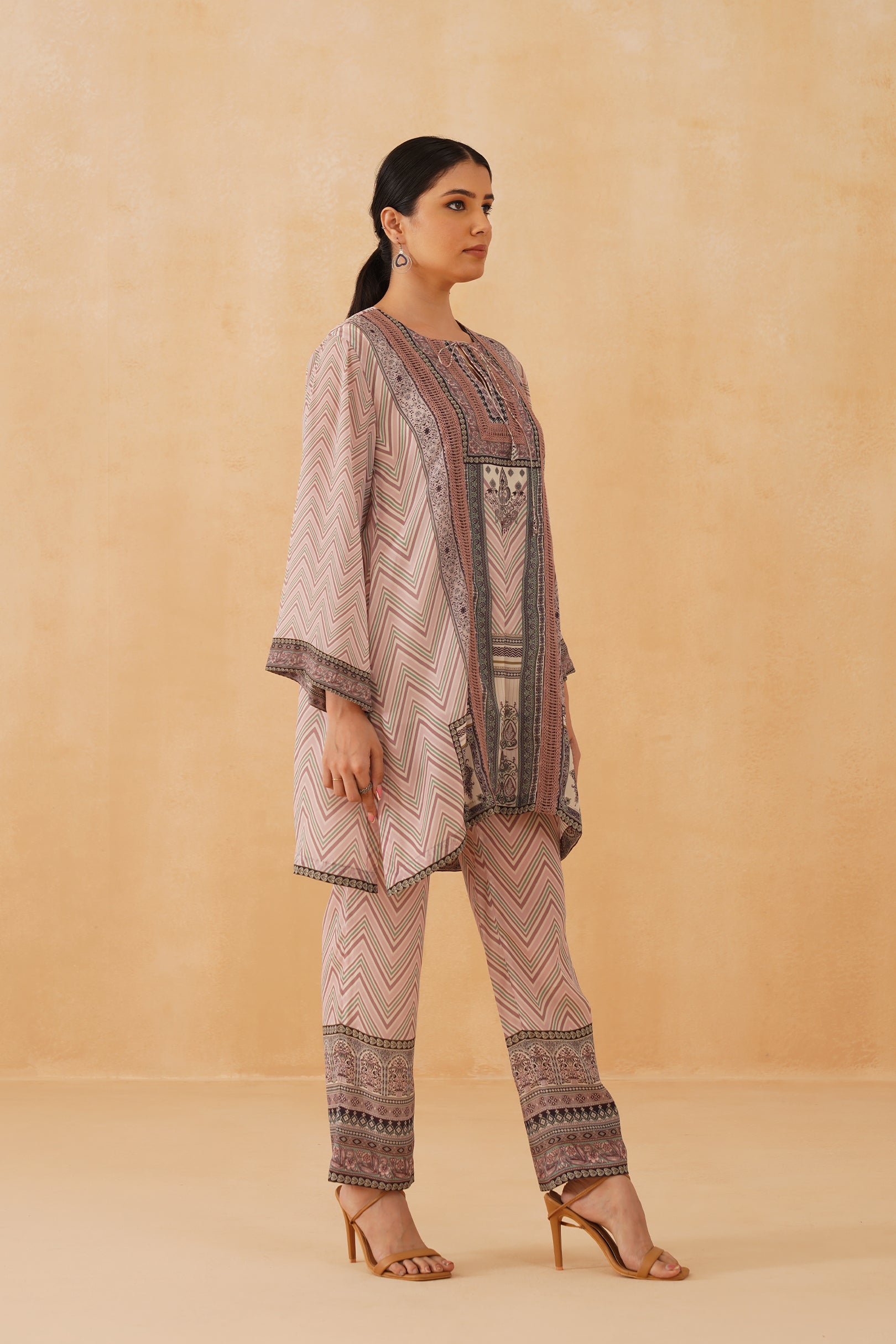 Sarva Printed Crepe Matching Set - Neetika Chopra
