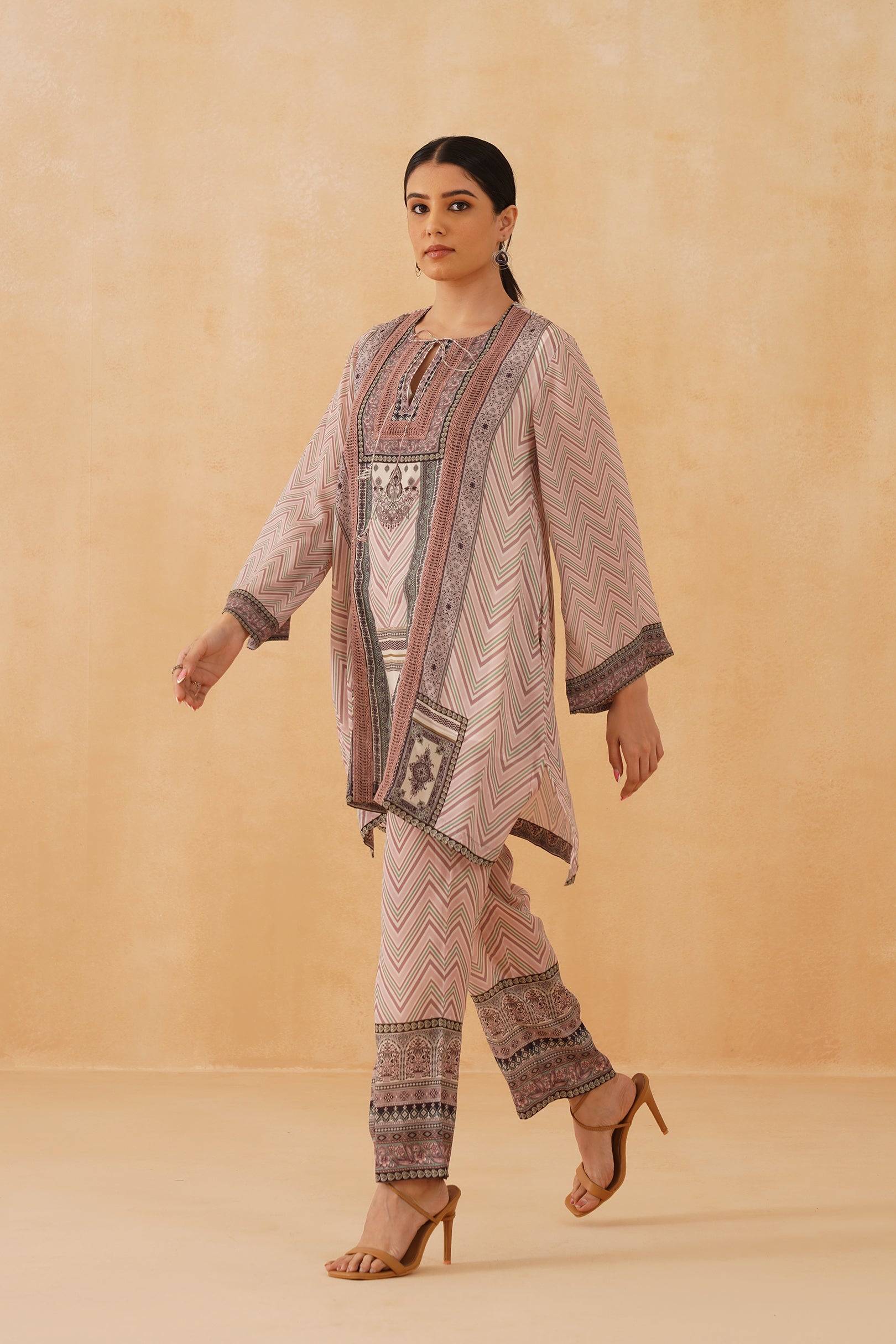Sarva Printed Crepe Matching Set - Neetika Chopra