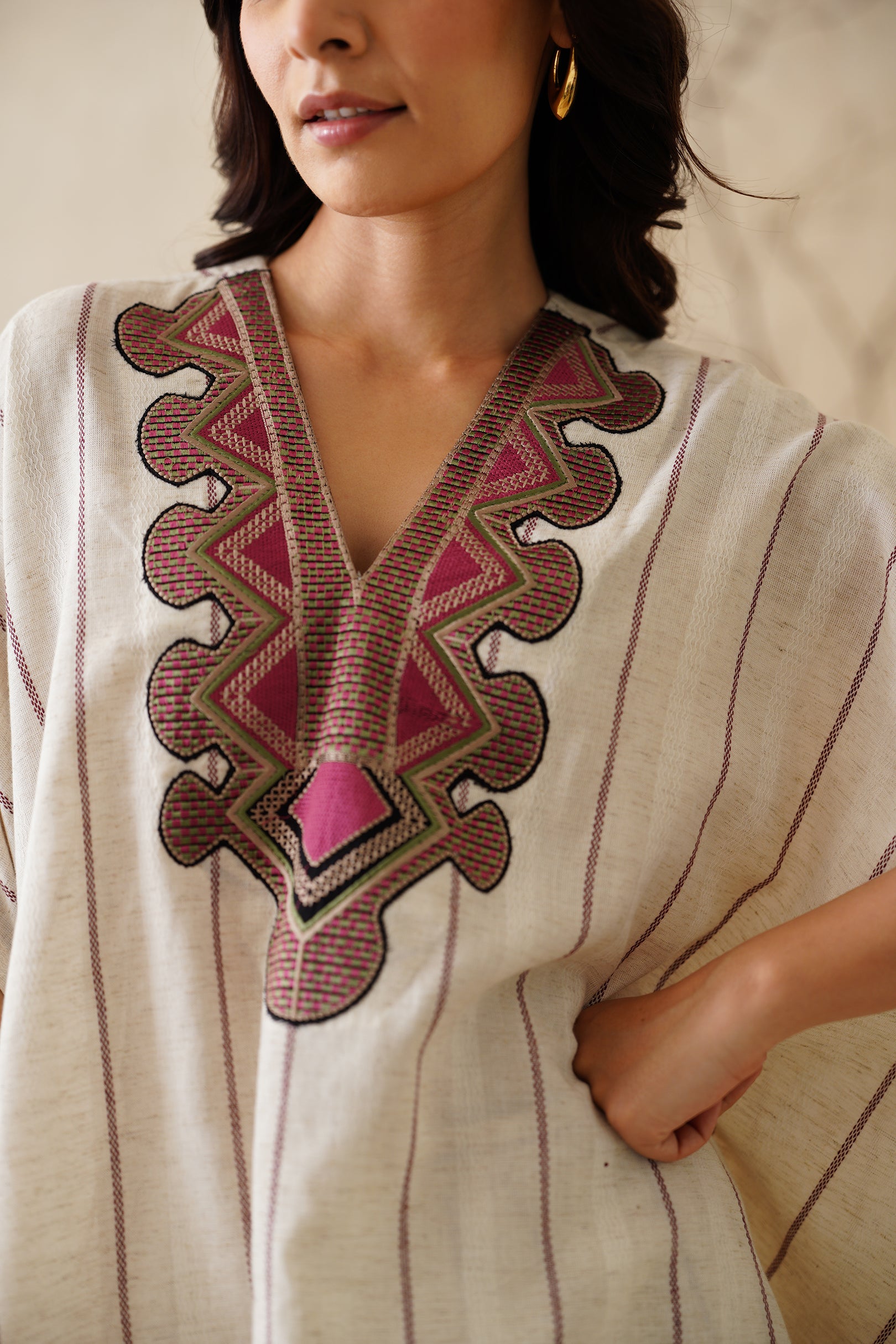 Suhana Cotton Dobby Embroidered Matching Set - Neetika Chopra