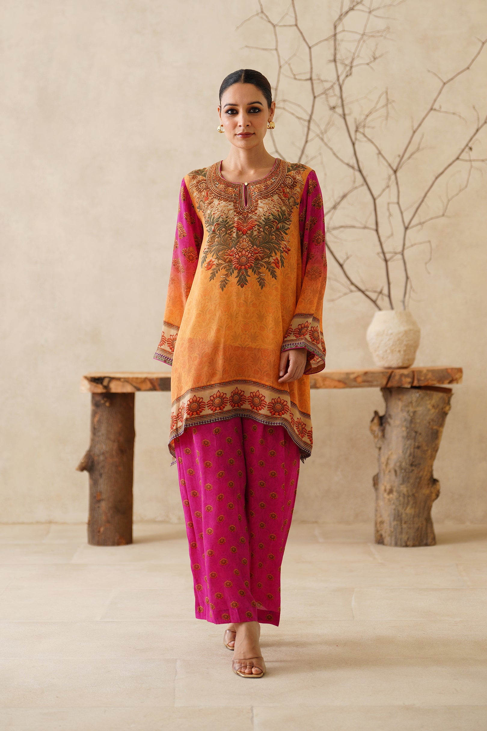 Velina Crepe Printed Matching Set - Neetika Chopra