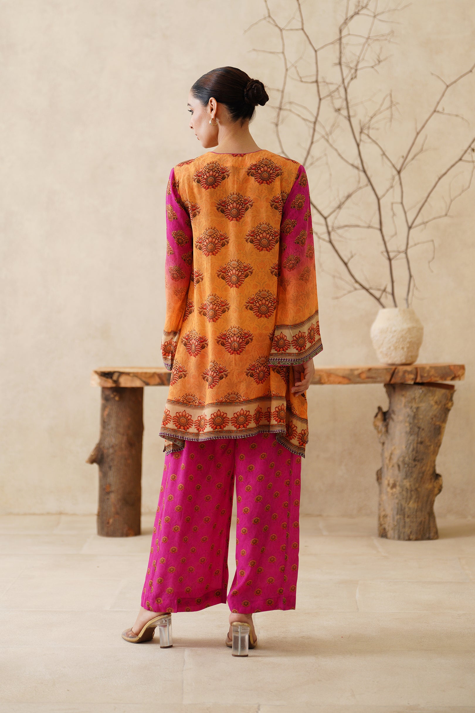 Velina Crepe Printed Matching Set - Neetika Chopra