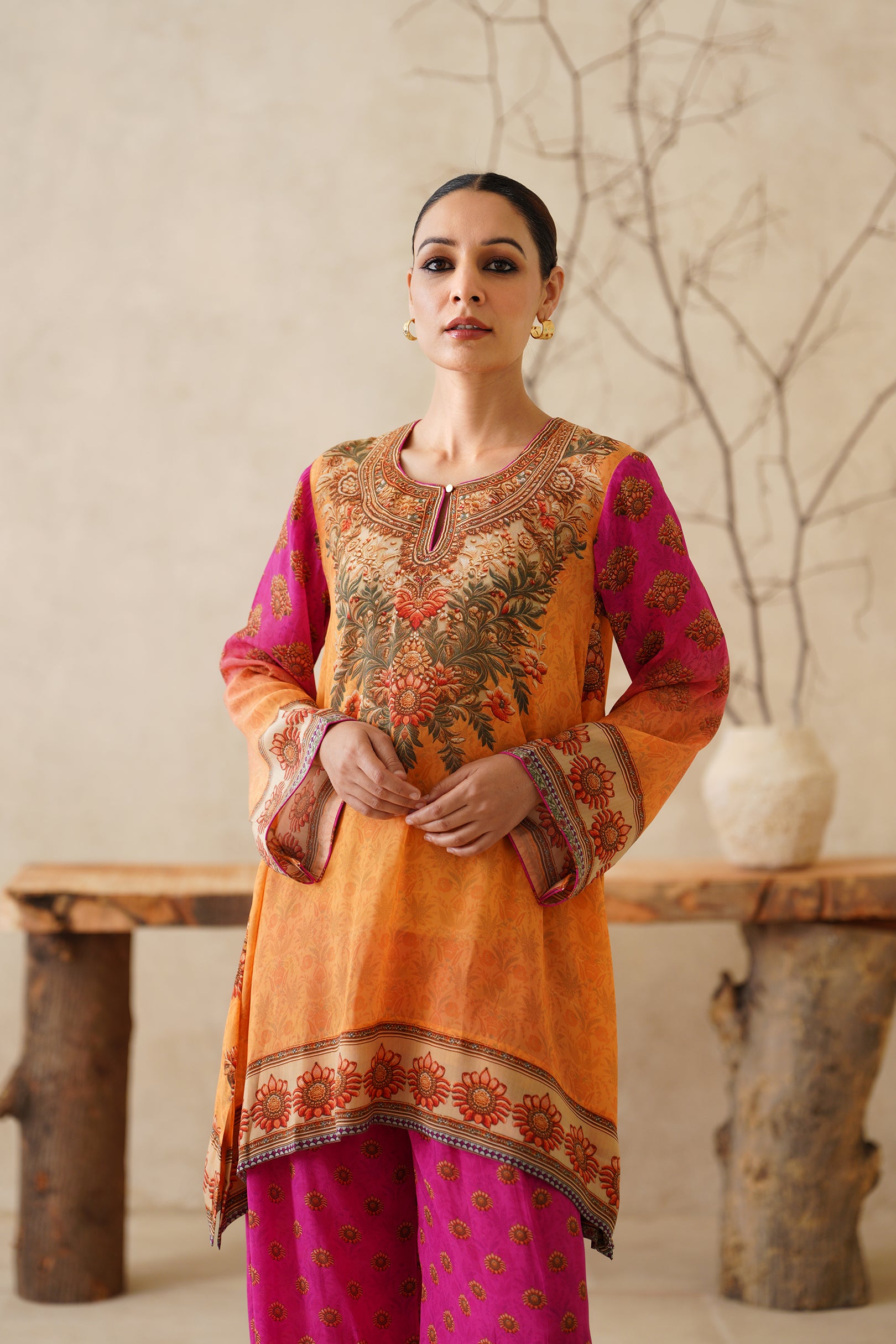 Velina Crepe Printed Matching Set - Neetika Chopra