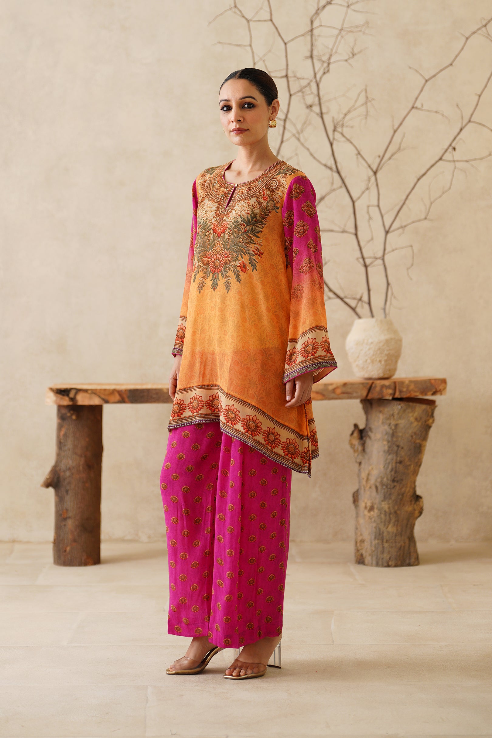 Velina Crepe Printed Matching Set - Neetika Chopra