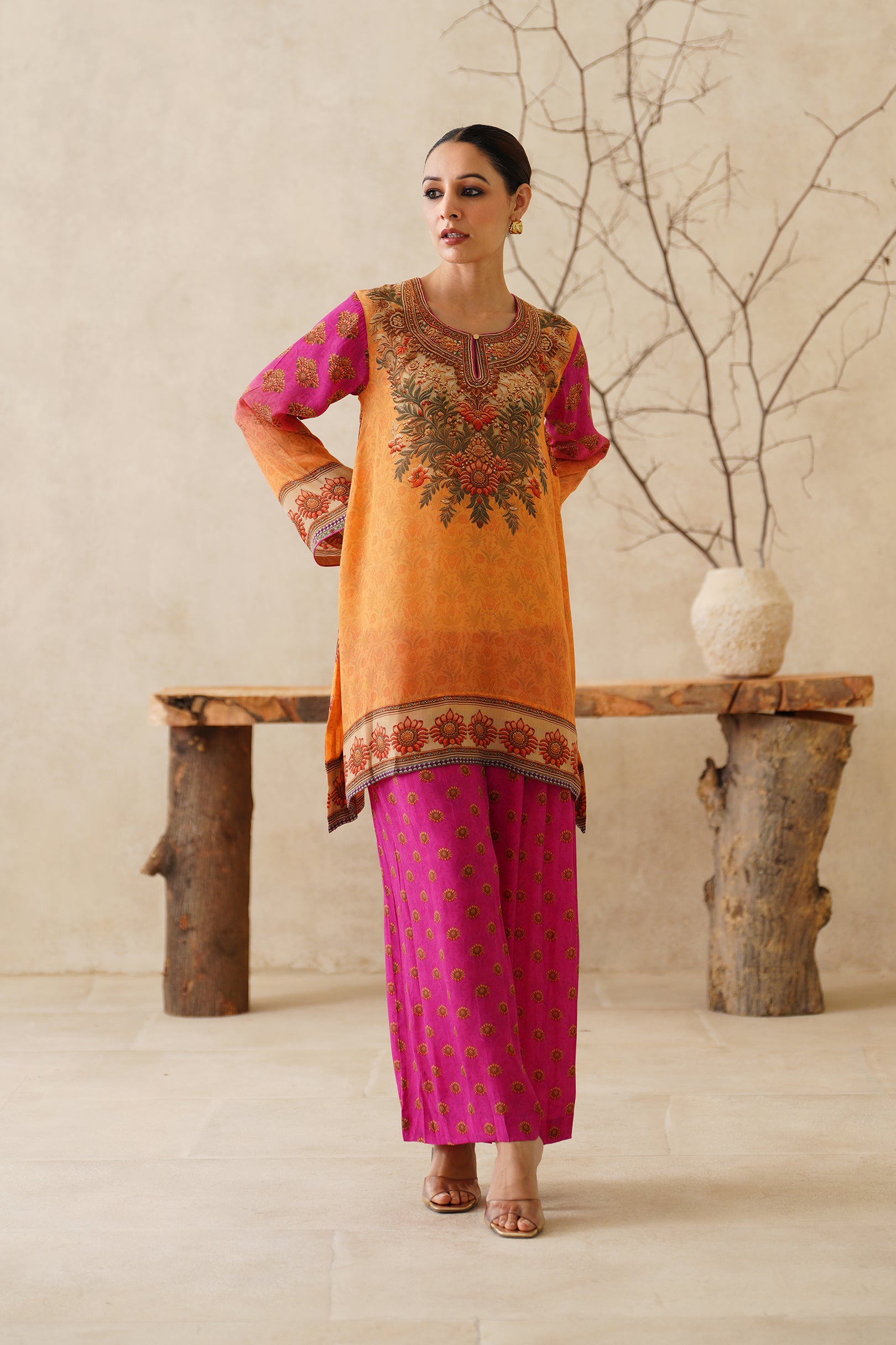 Velina Crepe Printed Matching Set - Neetika Chopra