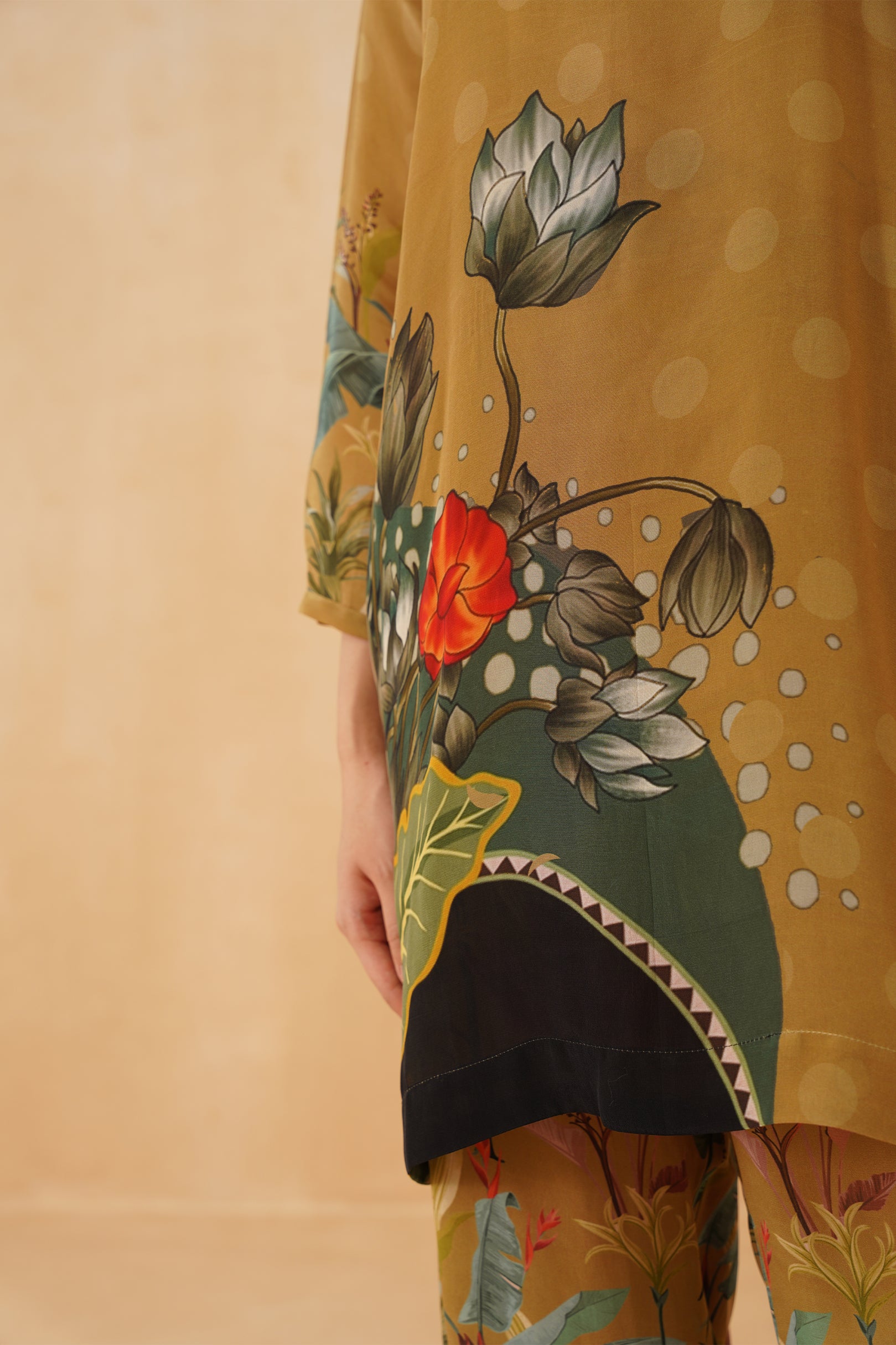 Zinia Linen Crepe Matching Set - Neetika Chopra