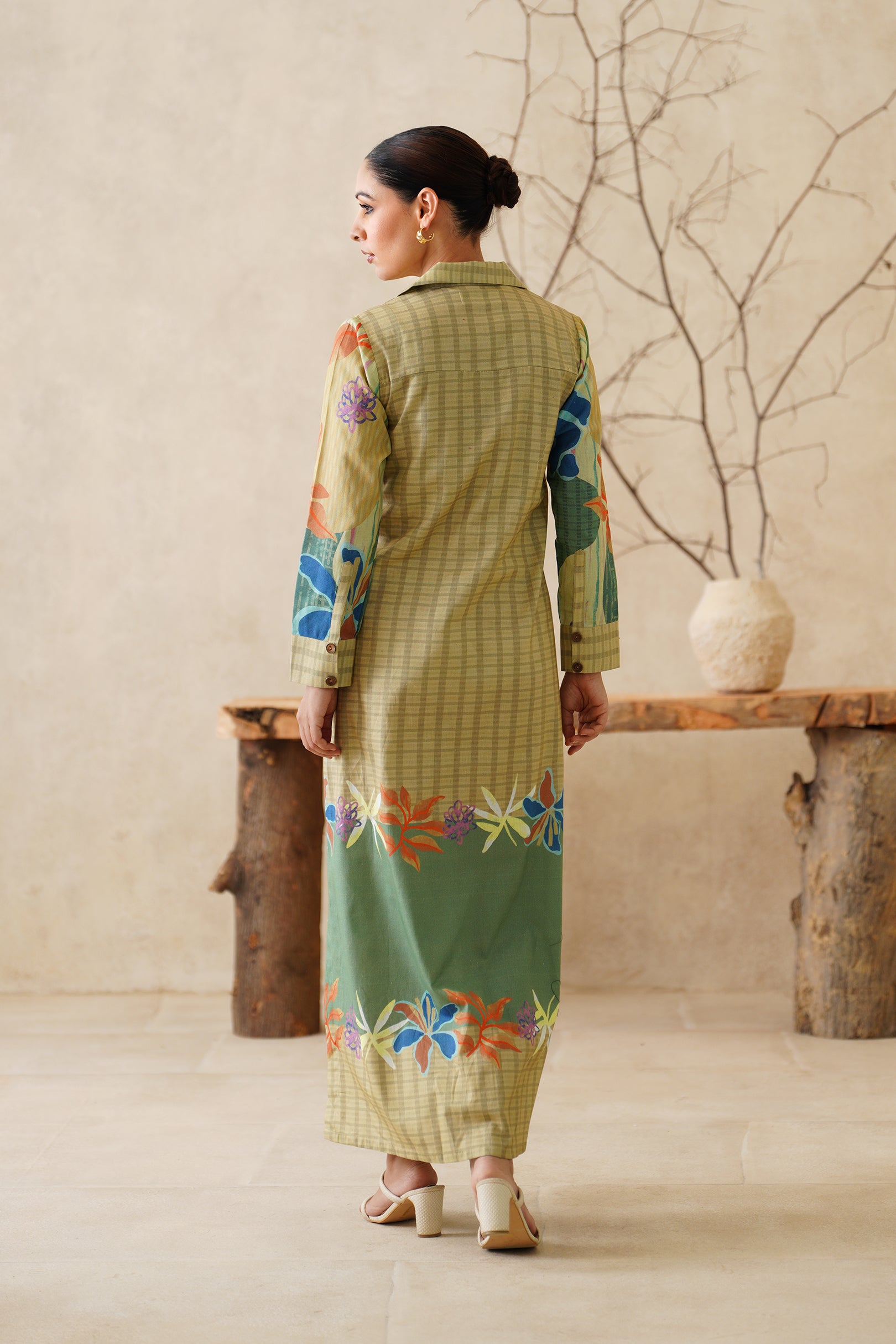 Parizad Cotton Flex Printed Dress - Neetika Chopra