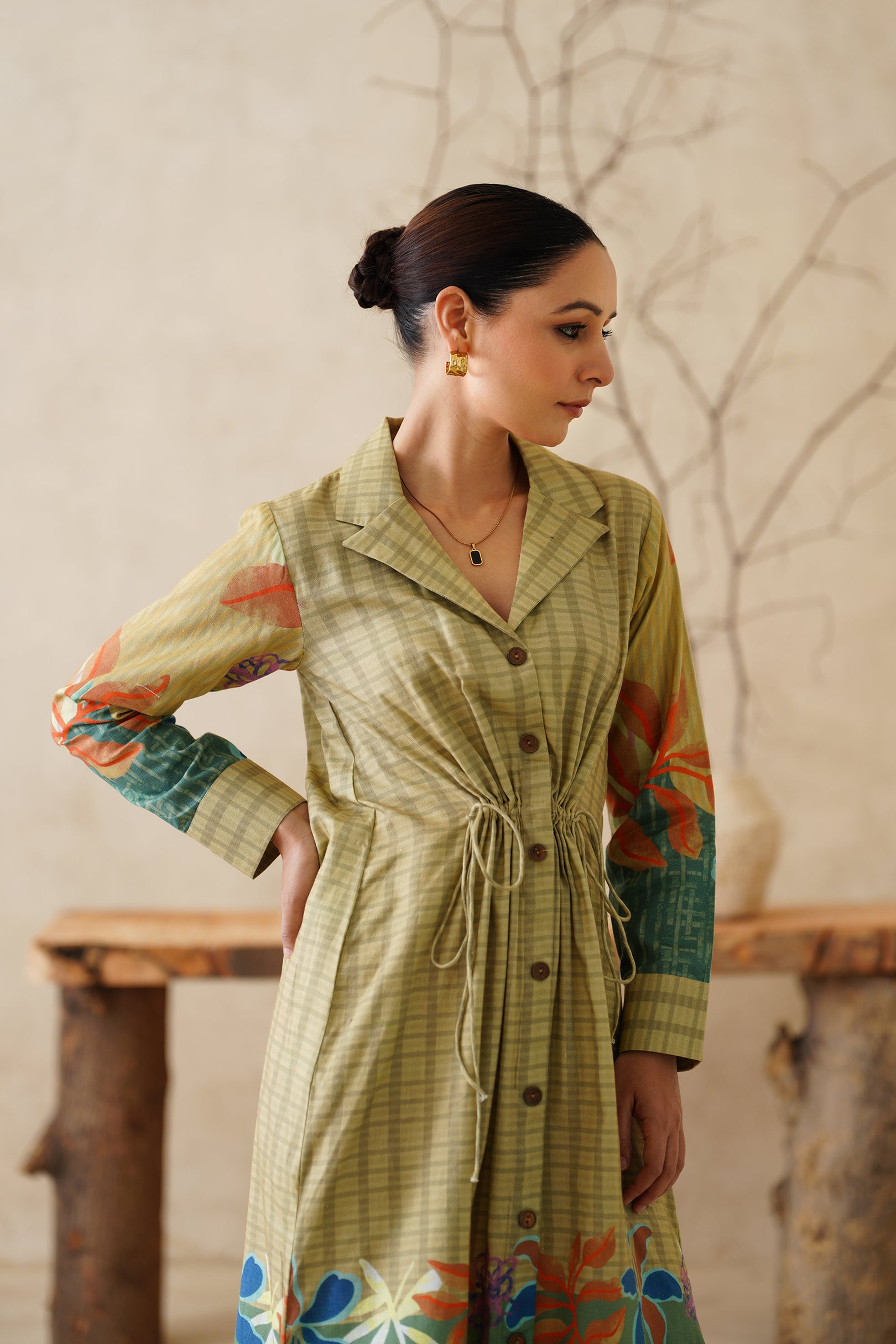 Parizad Cotton Flex Printed Dress - Neetika Chopra