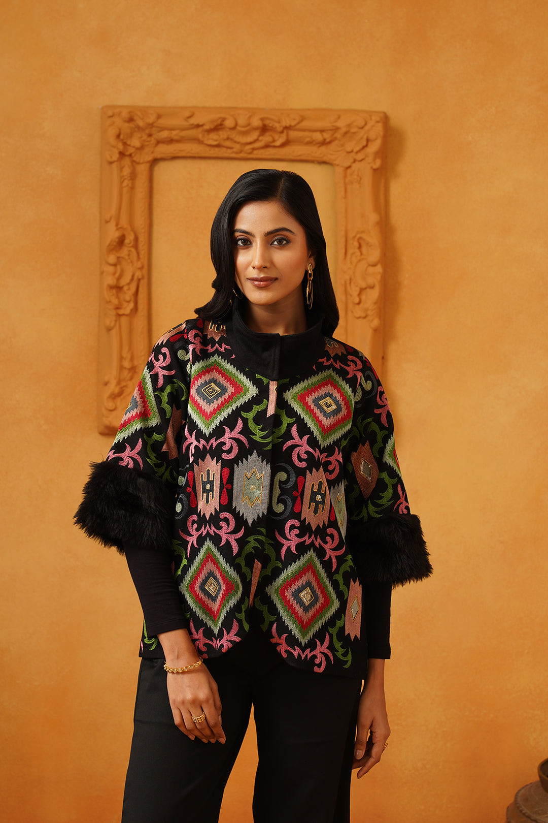 Arzoo Tweed Embroidered Jacket Set - Neetika Chopra