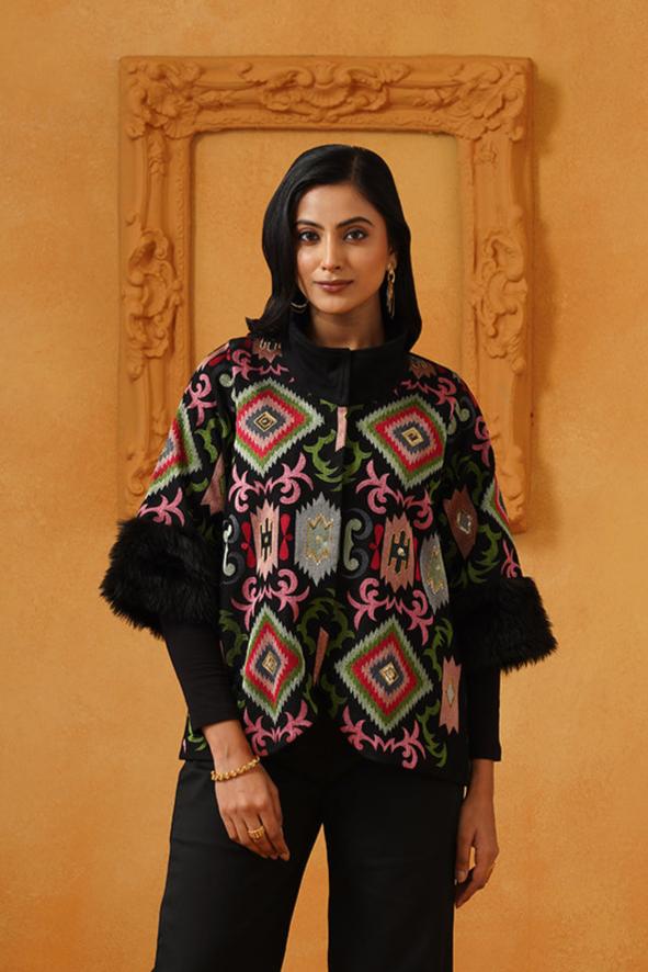 Arzoo Tweed Embroidered Jacket Set - Neetika Chopra