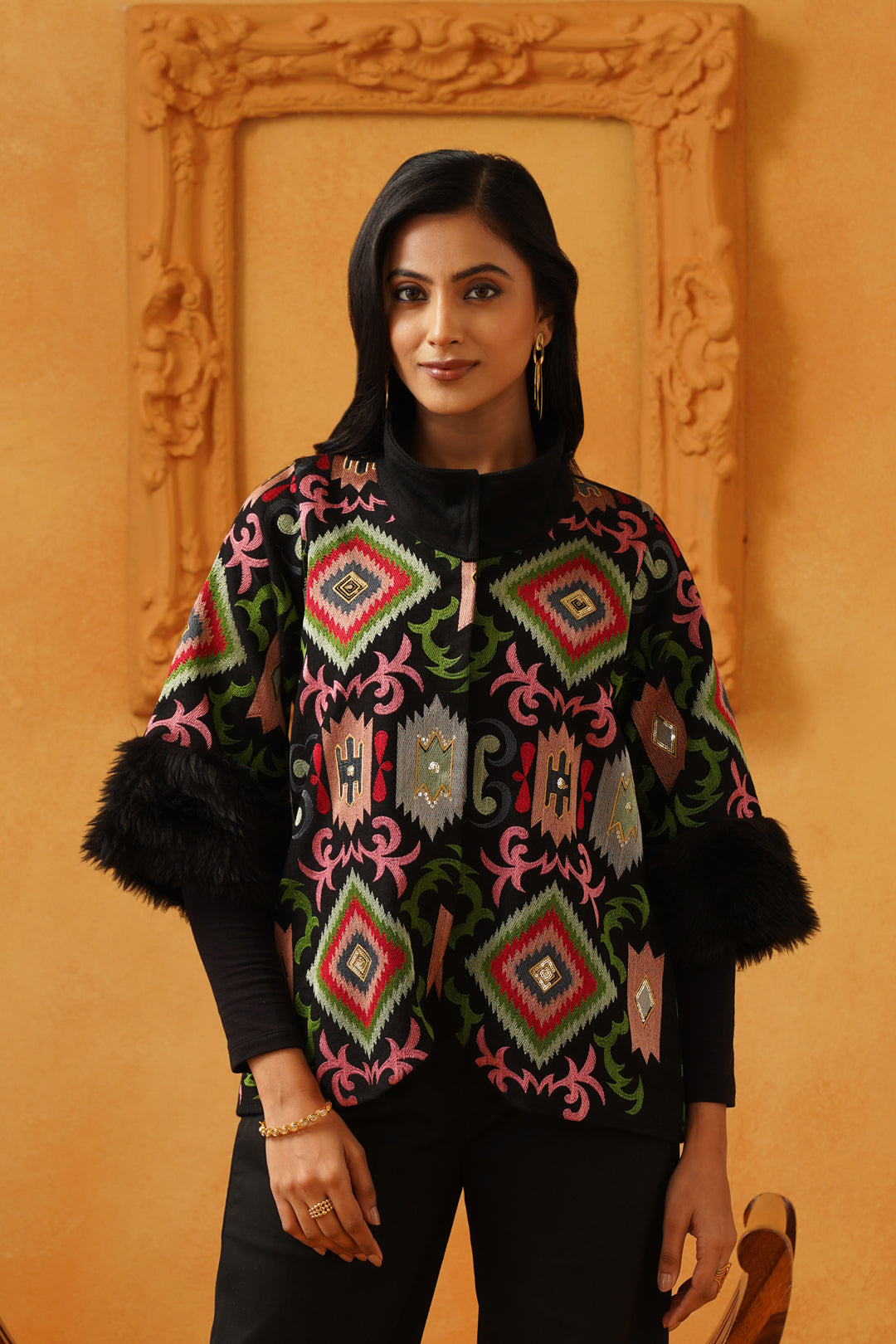 ARZOO TWEED EMBROIDERED ONLY JACKET - Neetika Chopra