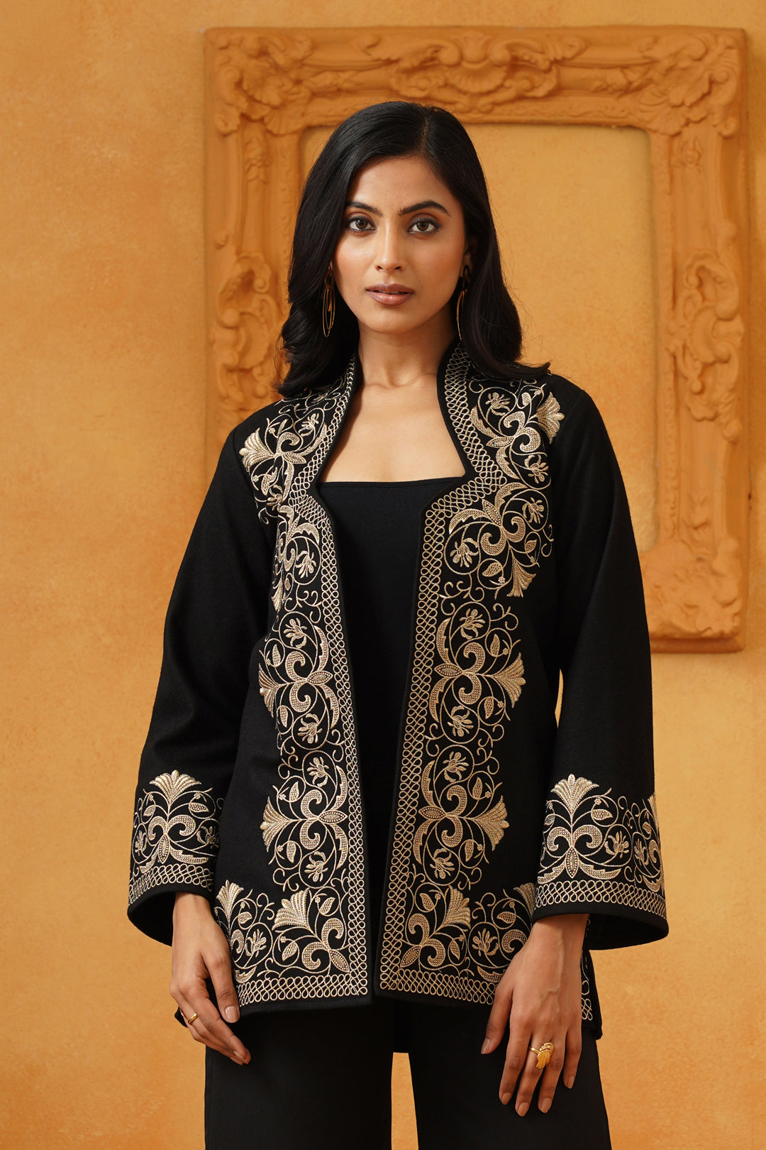 Madhika Tweed Embroidered Only Jacket - Neetika Chopra