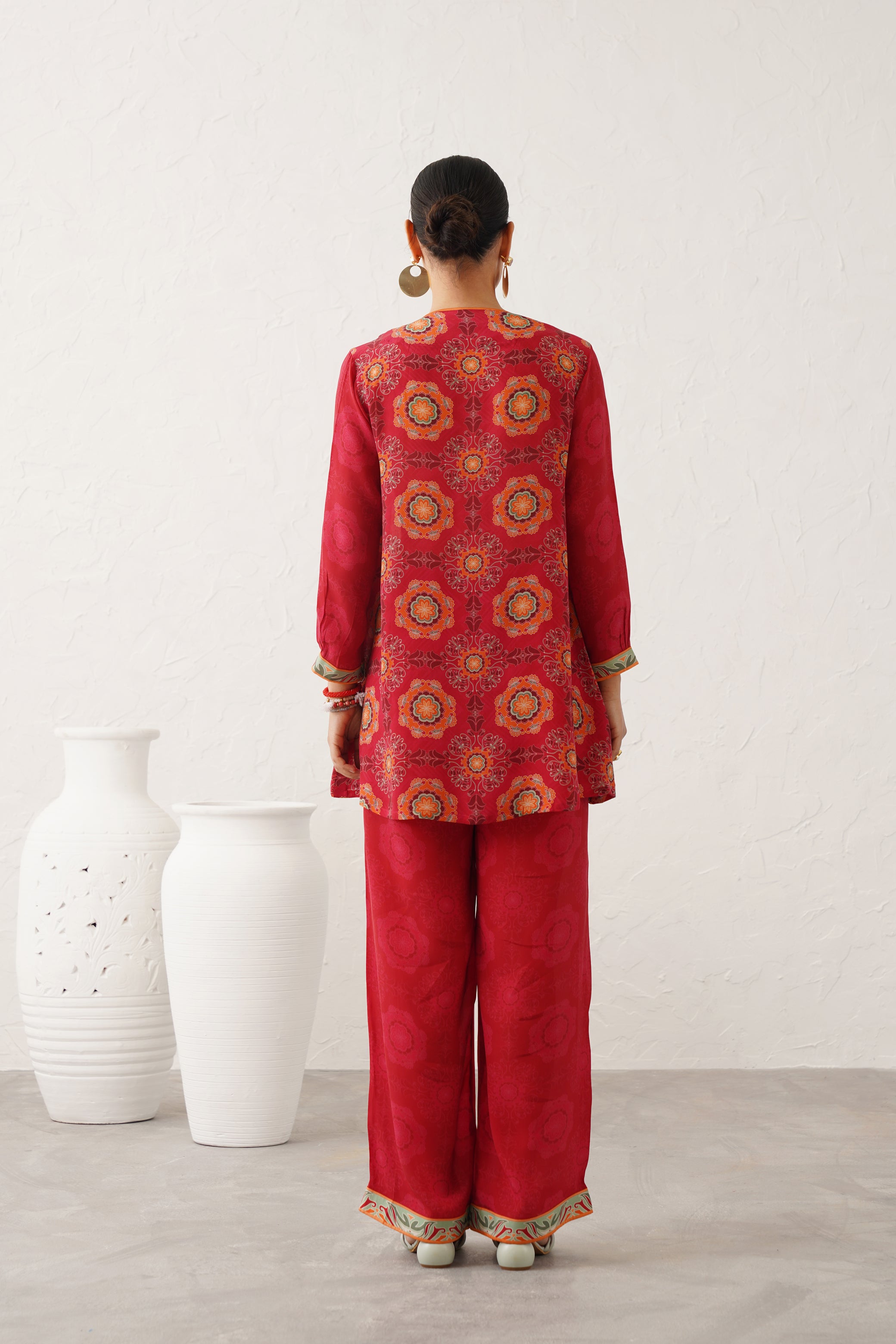 Ziva Printed Crepe Matching Set - Neetika Chopra