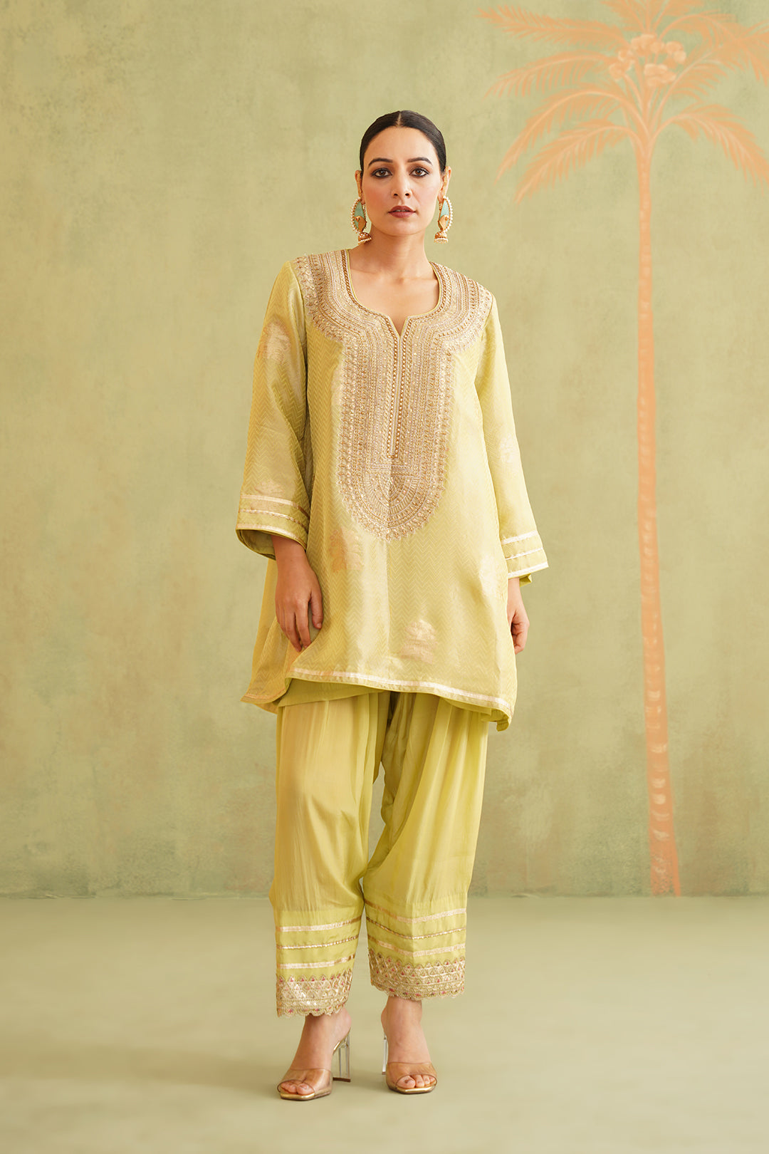 Dilshad Brocade Embroidered Suit Set - Neetika Chopra