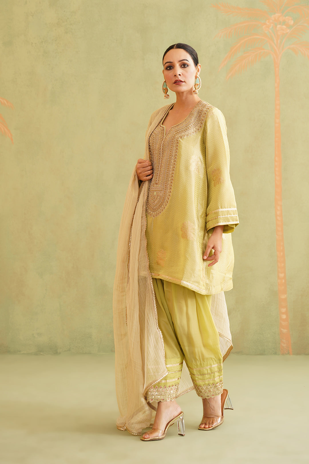 Dilshad Brocade Embroidered Suit Set - Neetika Chopra