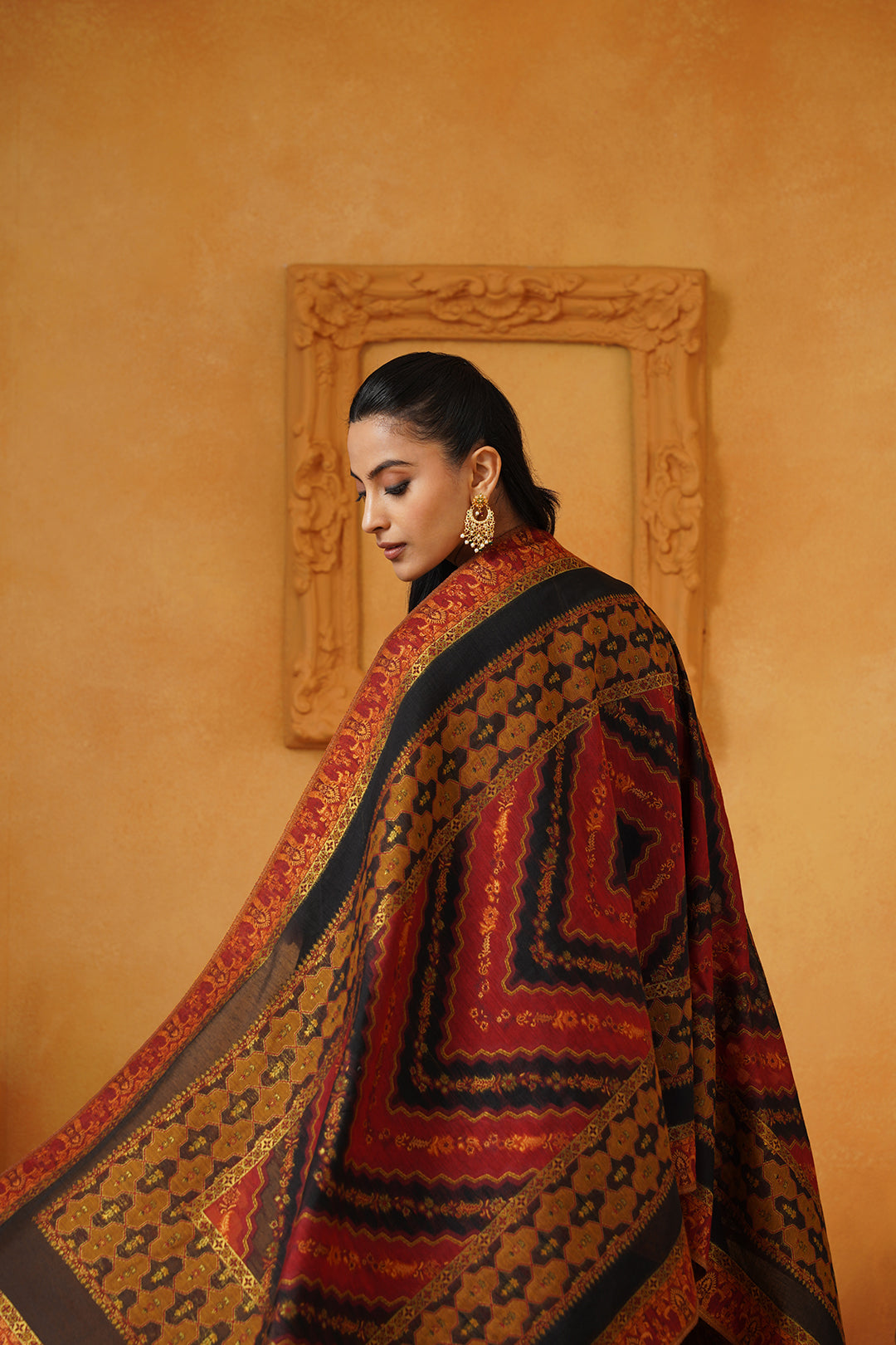 Farideh Velvet Hand Embroidered Suit Set - Neetika Chopra