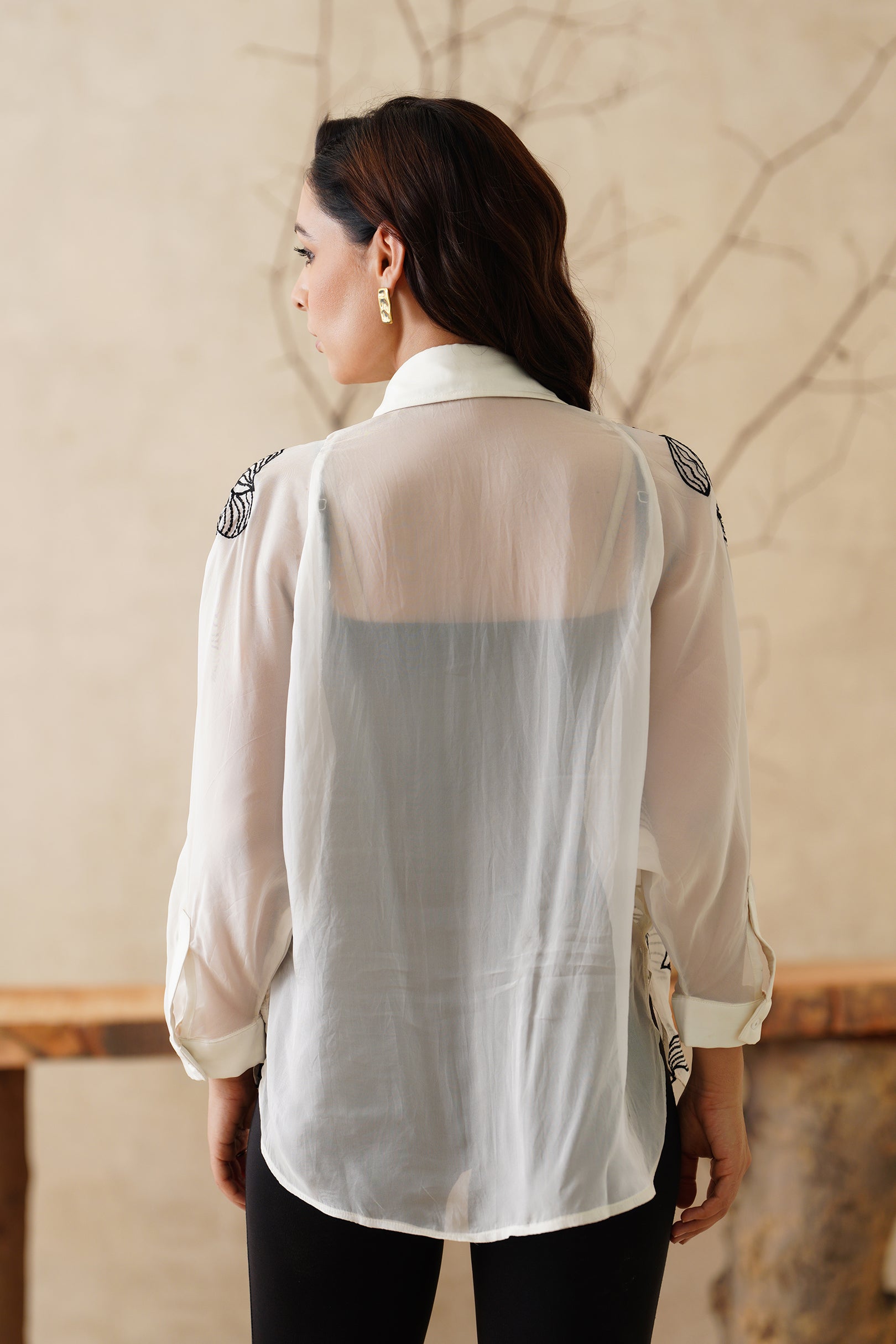 Twilight Organza Embroidered Top - Neetika Chopra