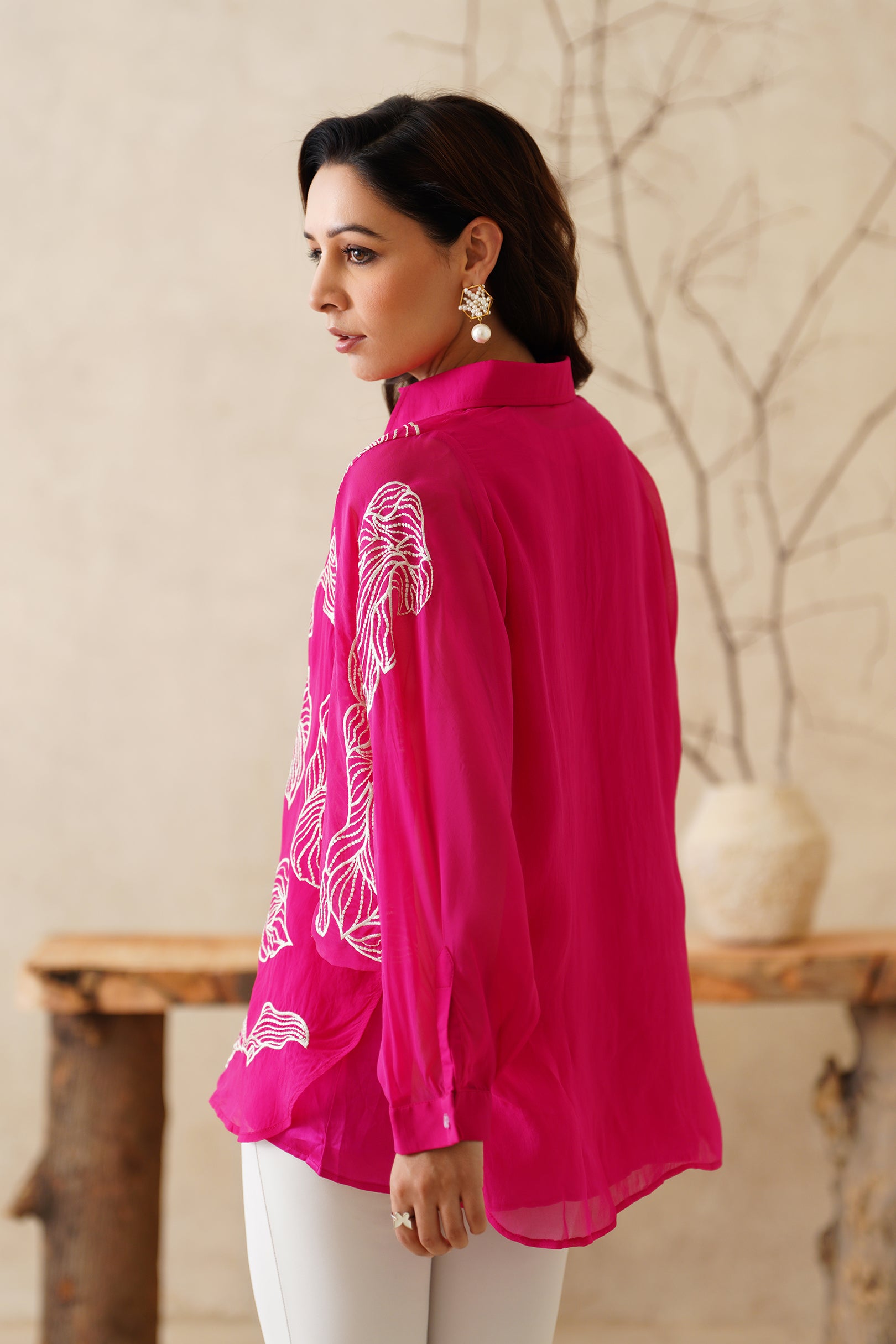 Velora Organza Embroidered Top - Neetika Chopra