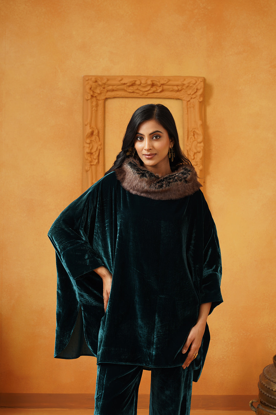 Hania Velvet Matching Set - Neetika Chopra