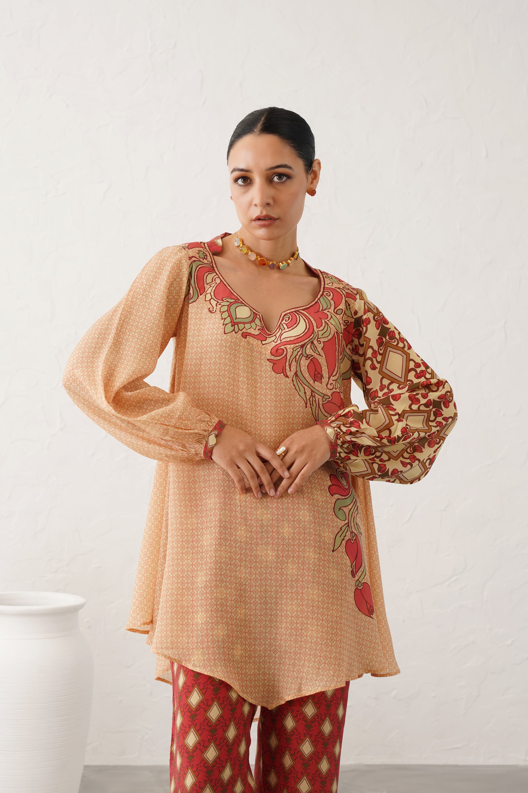 Dua Printed Crepe Matching Set - Neetika Chopra