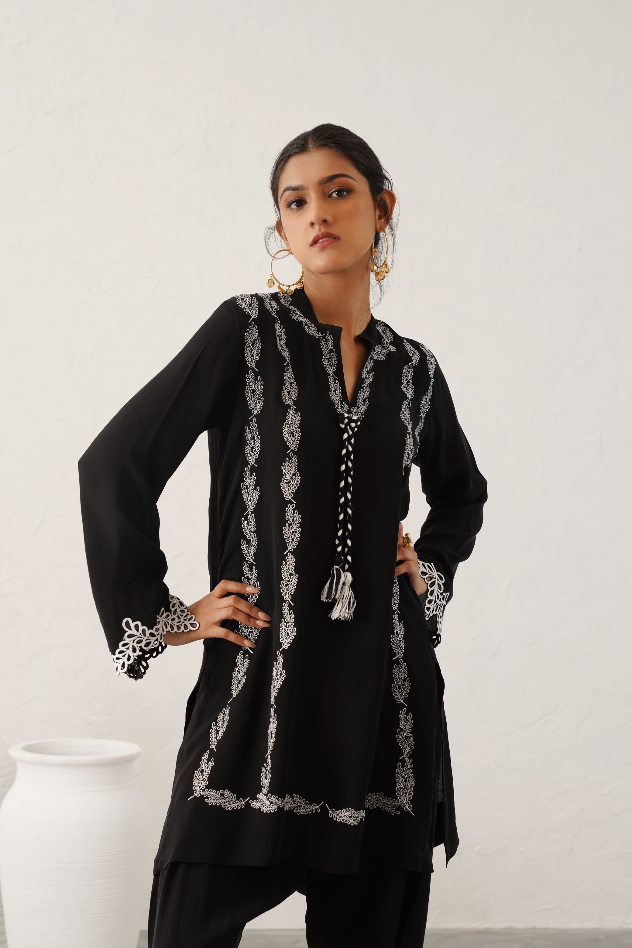 Husna Crepe Matching Set - Neetika Chopra