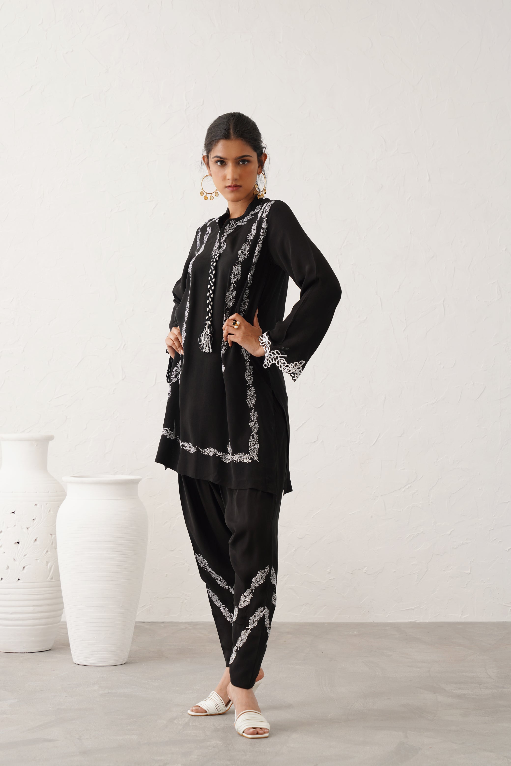 Husna Crepe Matching Set - Neetika Chopra