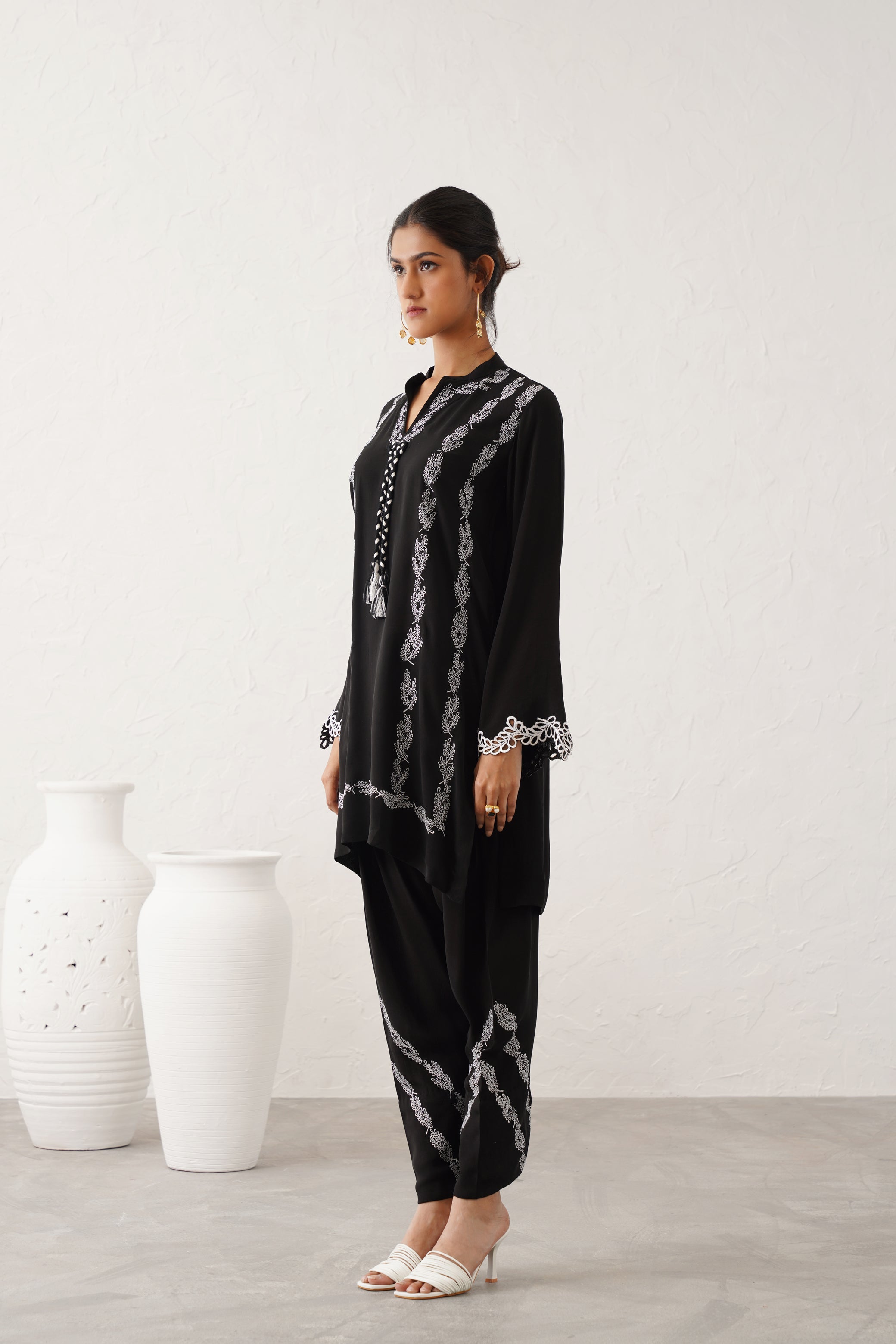 Husna Crepe Matching Set - Neetika Chopra