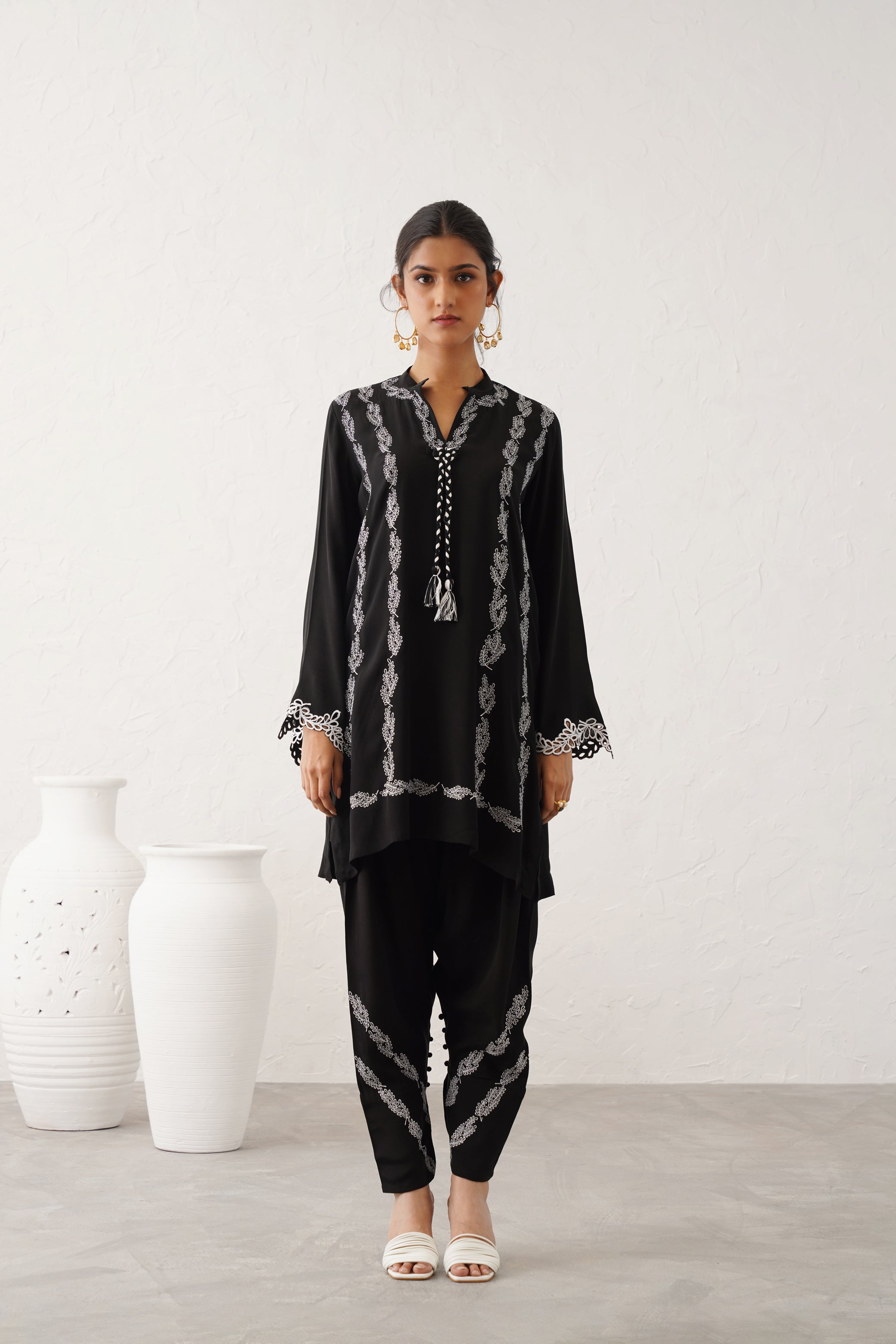 Husna Crepe Matching Set - Neetika Chopra