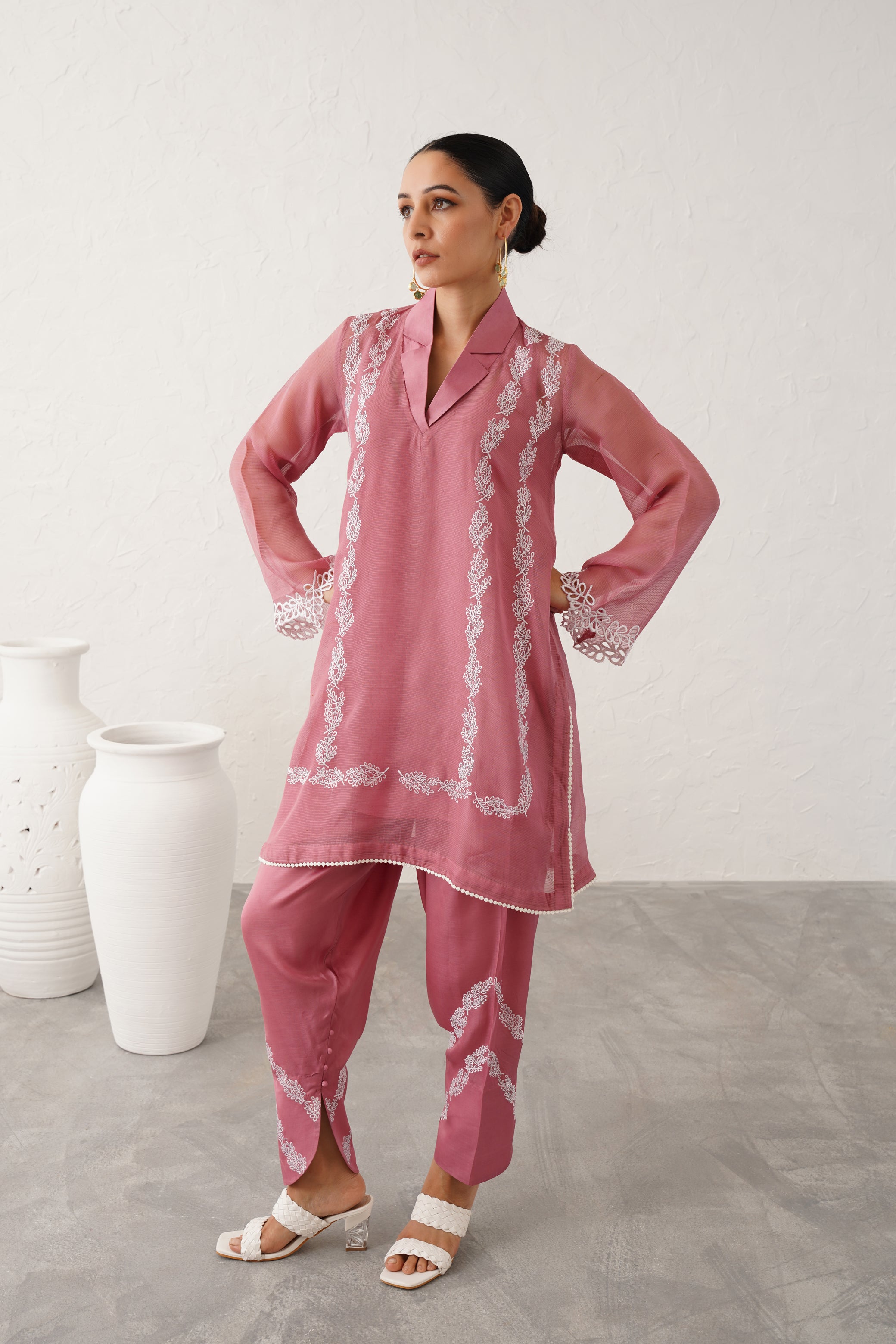 Lina Georgette Satin Matching Set - Neetika Chopra