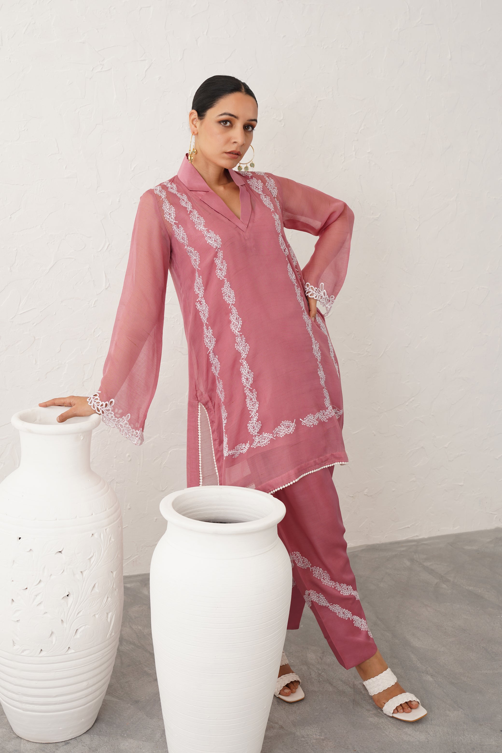 Lina Georgette Satin Matching Set - Neetika Chopra