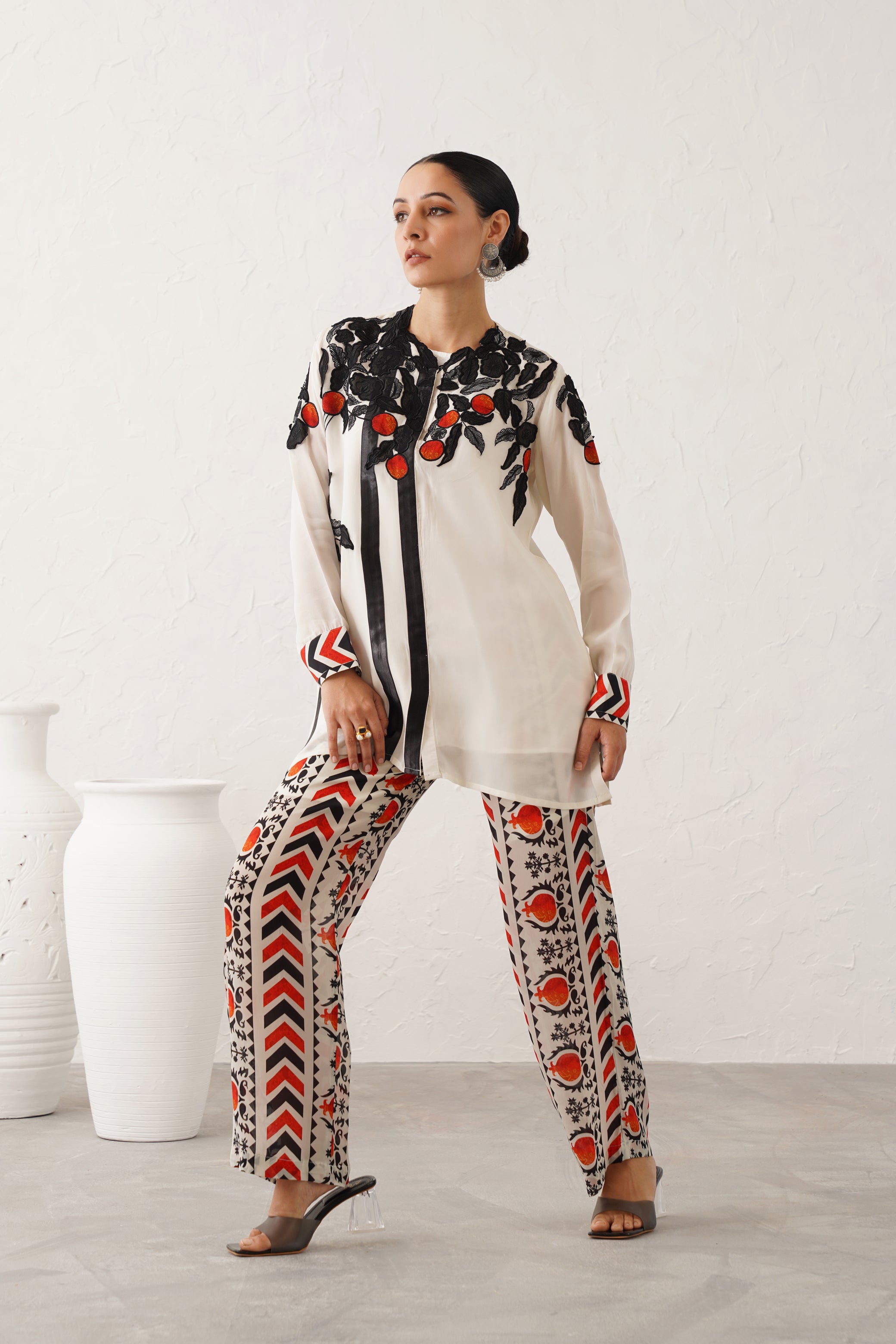 Monal Organza Crepe Matching Set - Neetika Chopra