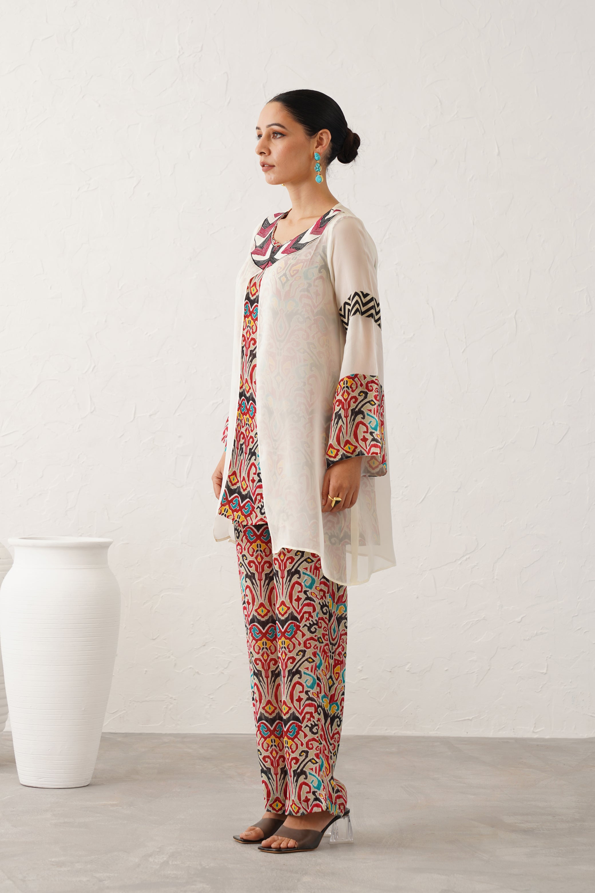 Moonlight Organza Crepe Matching Set - Neetika Chopra