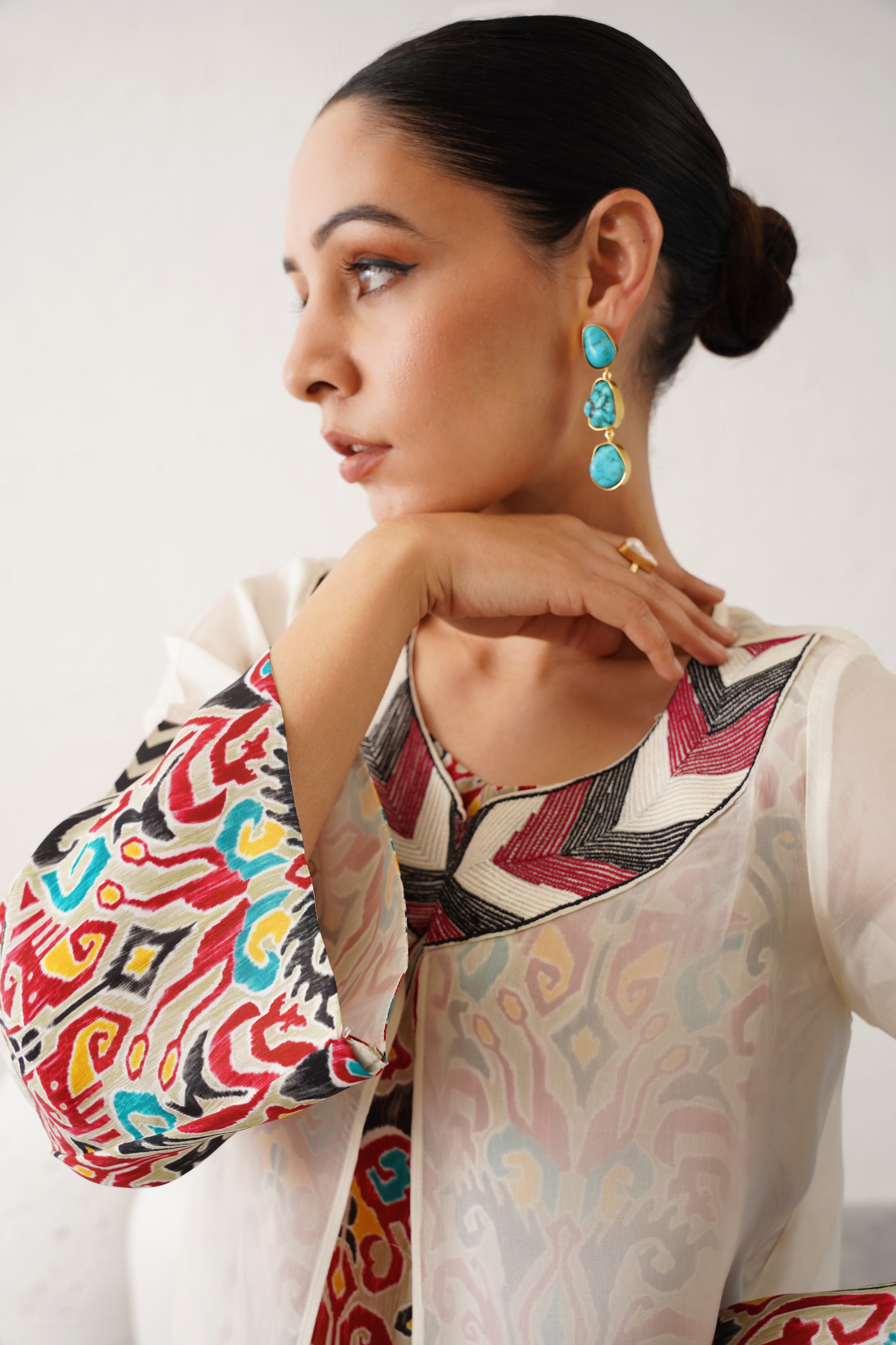 Moonlight Organza Crepe Matching Set - Neetika Chopra