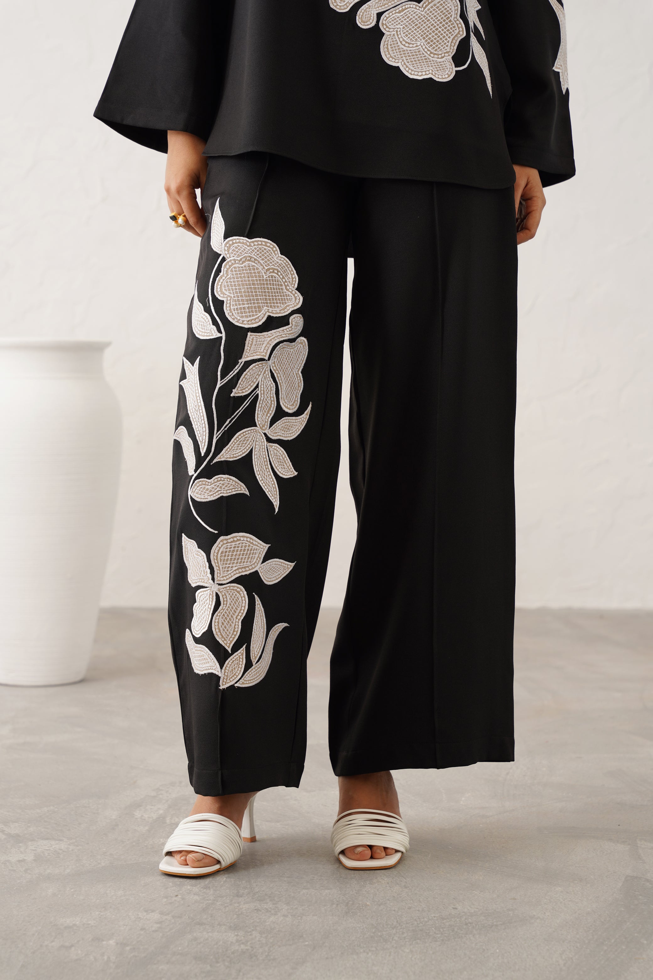 Sehaj Moss Crepe Matching Set - Neetika Chopra