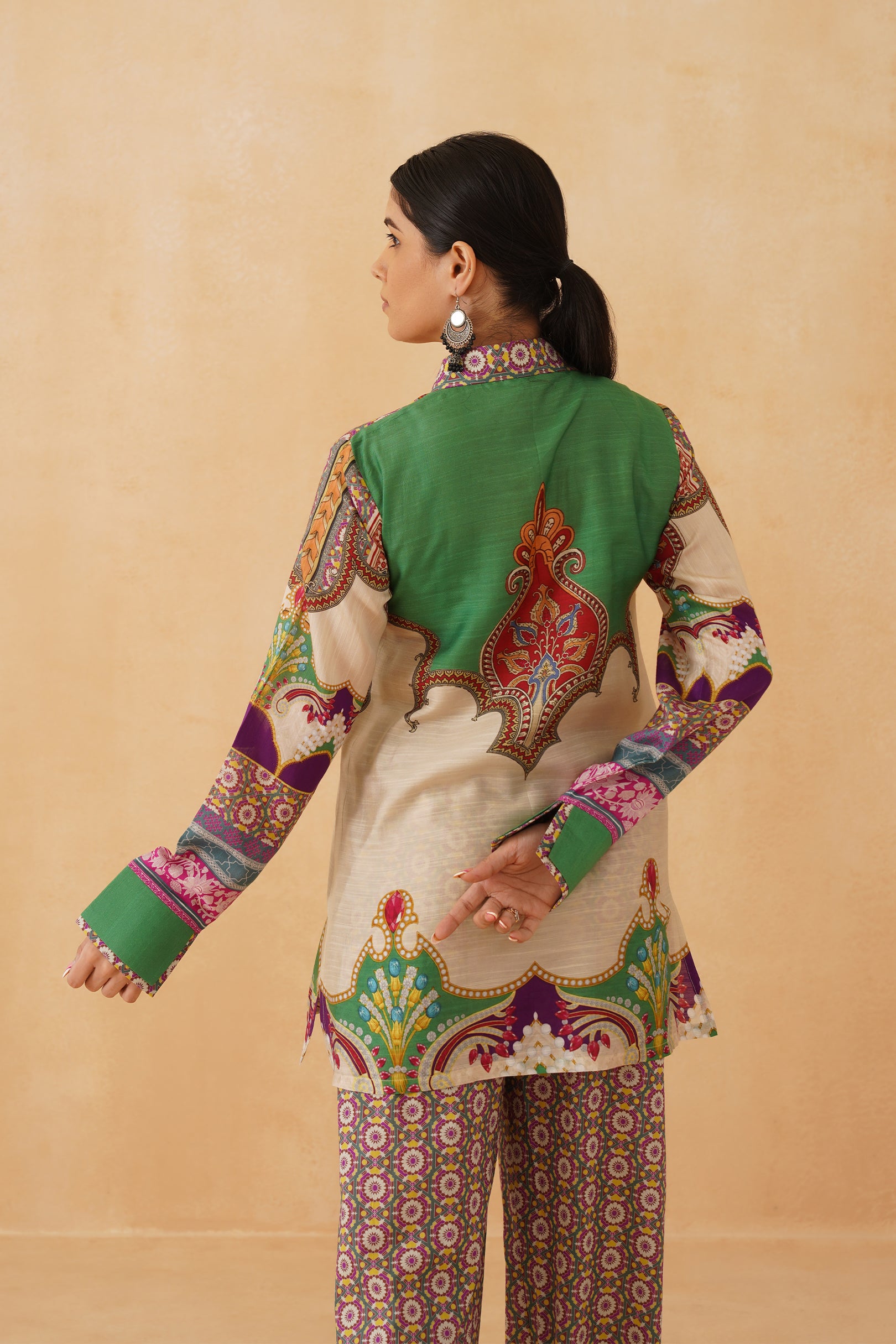 Aafreen Linen Crepe Matching Set - Neetika Chopra