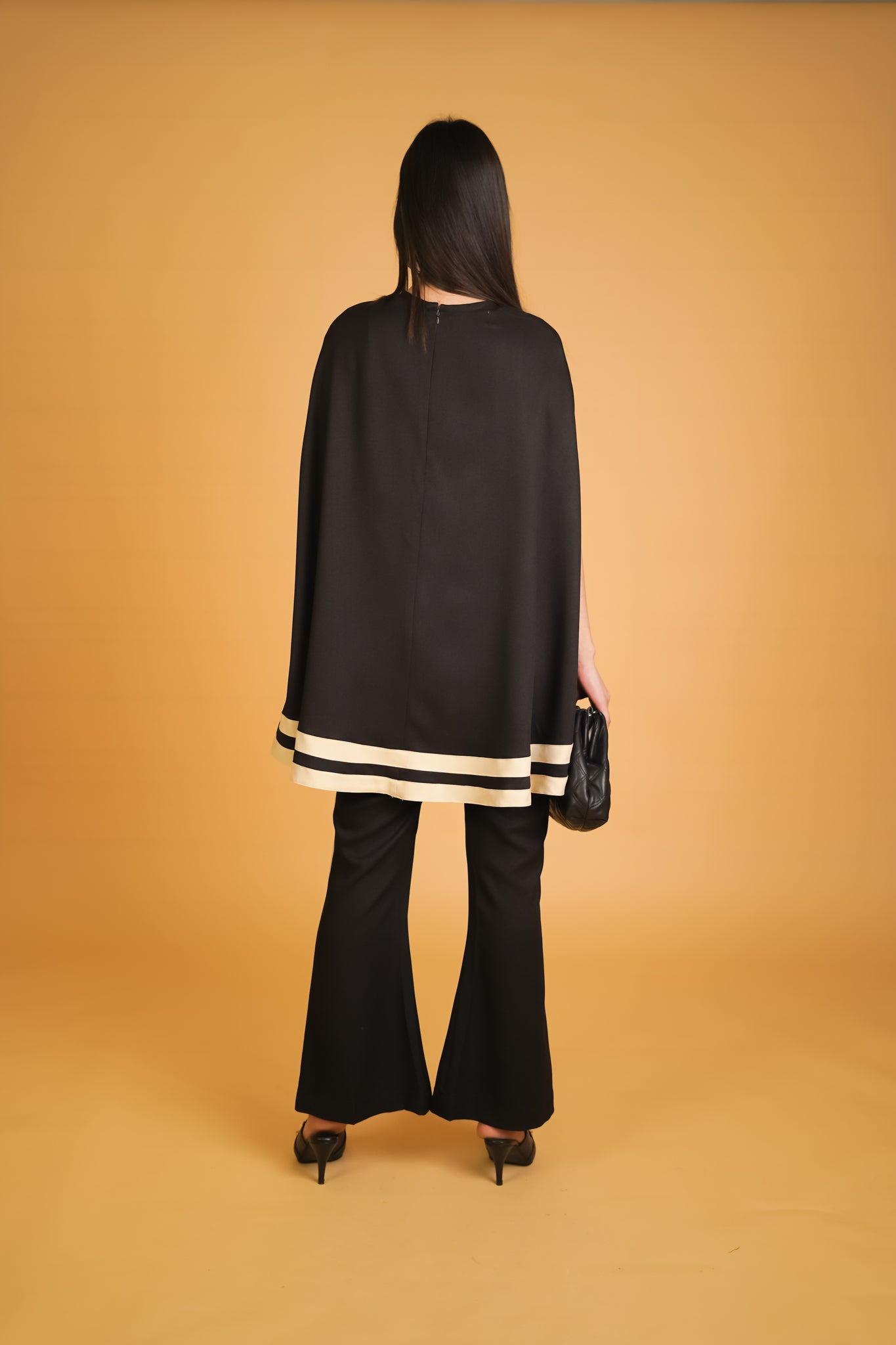 Black & Cream Stripes Bubble Co-ord Set - Neetika Chopra