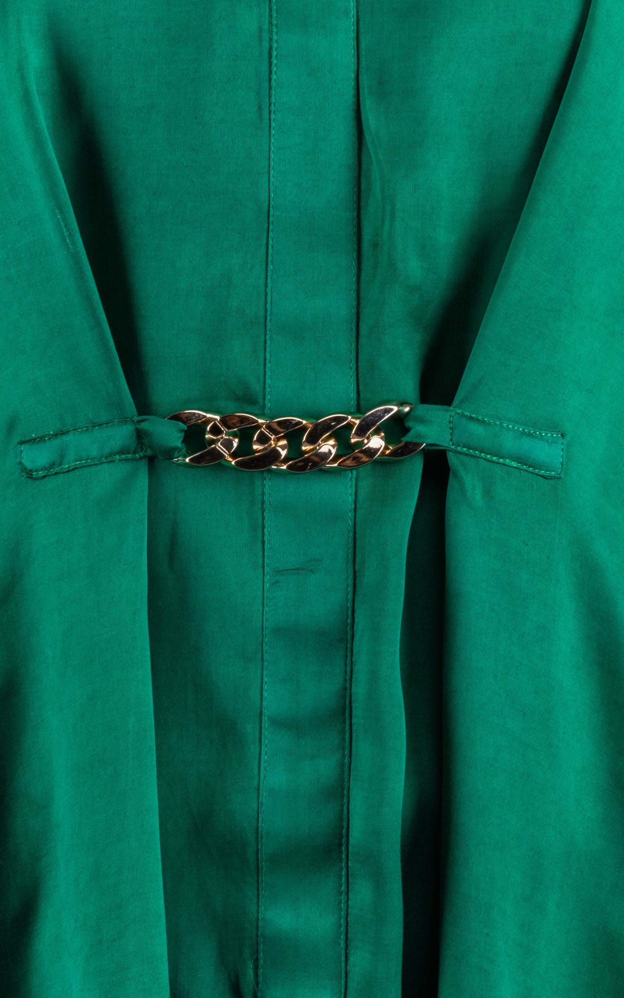 Green Satin Plain Co-ord Set - Neetika Chopra