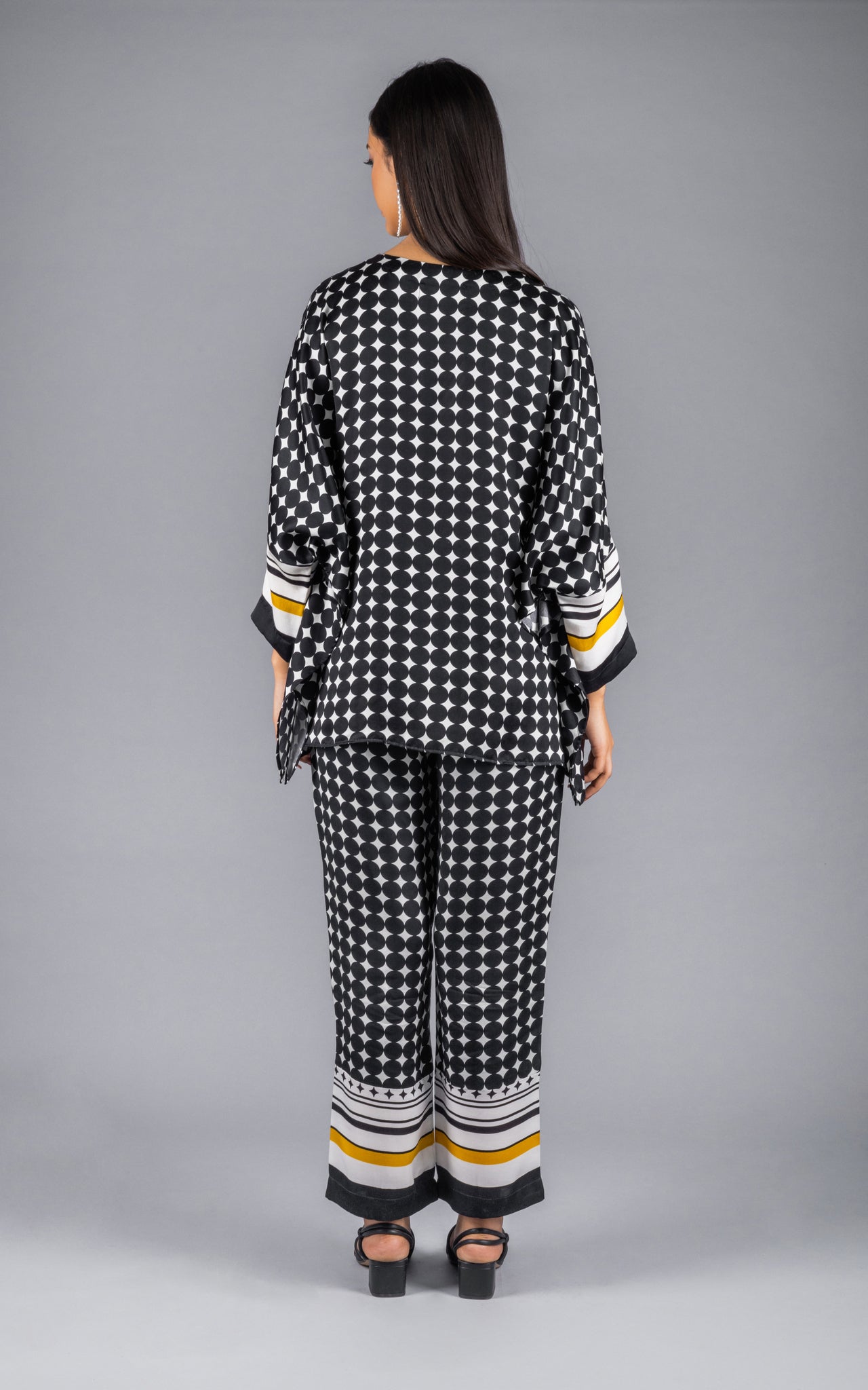 Retro Polka Satin Co-ord Set - Neetika Chopra