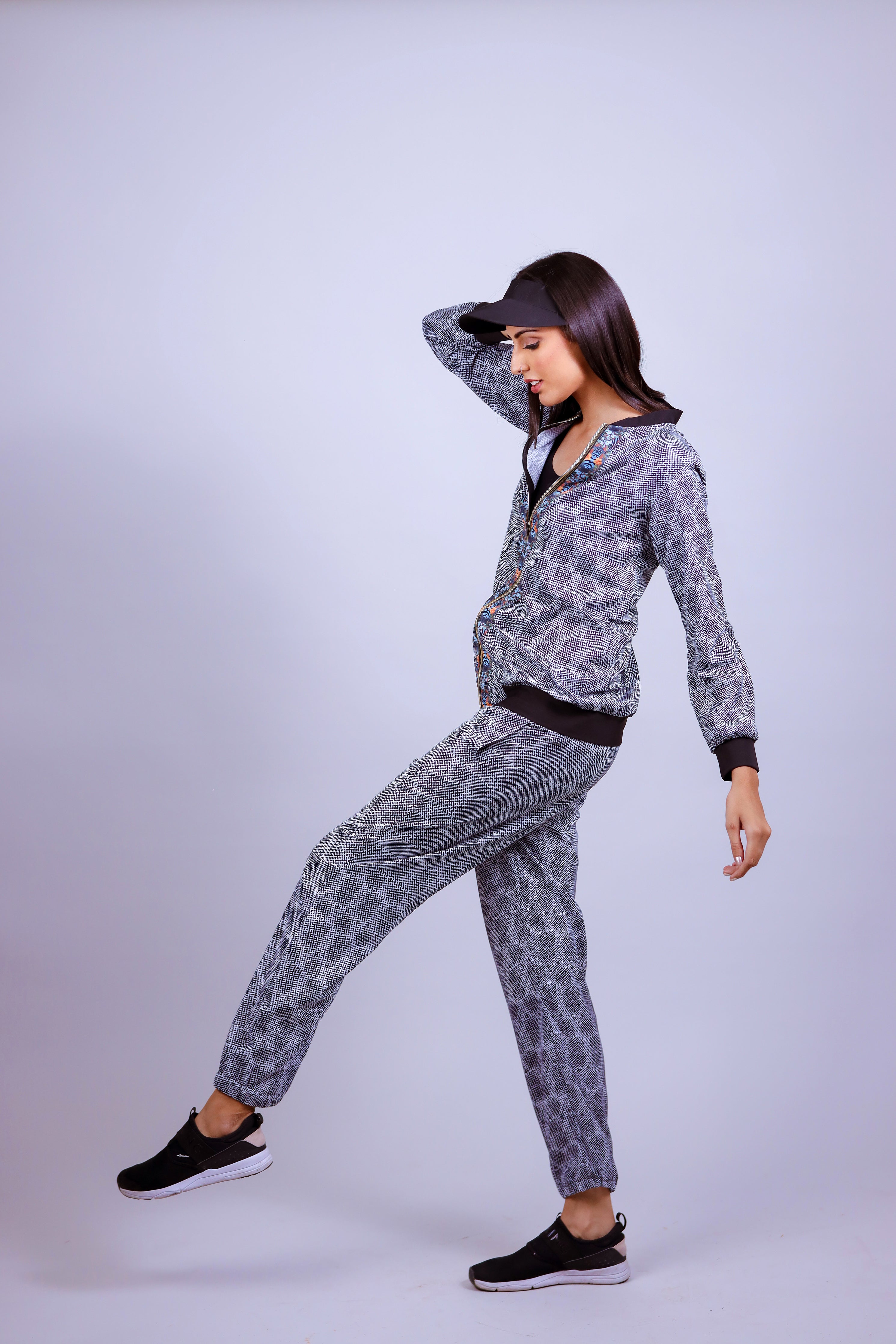 Salt & Pepper Jogger Set - Neetika Chopra