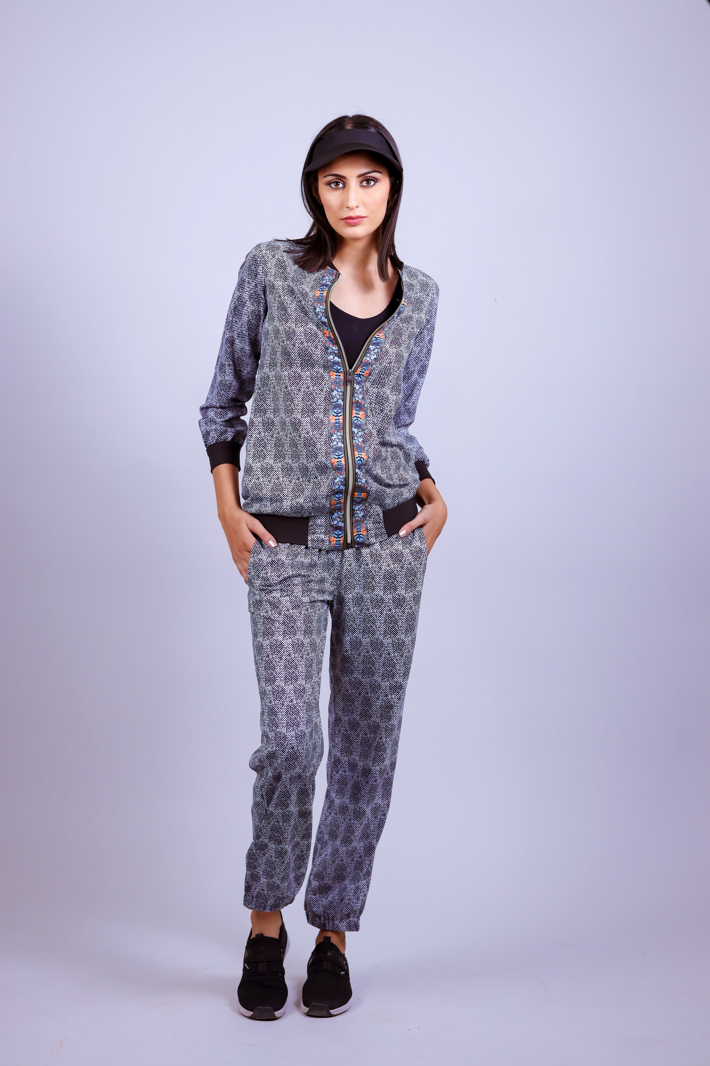 Salt & Pepper Jogger Set - Neetika Chopra