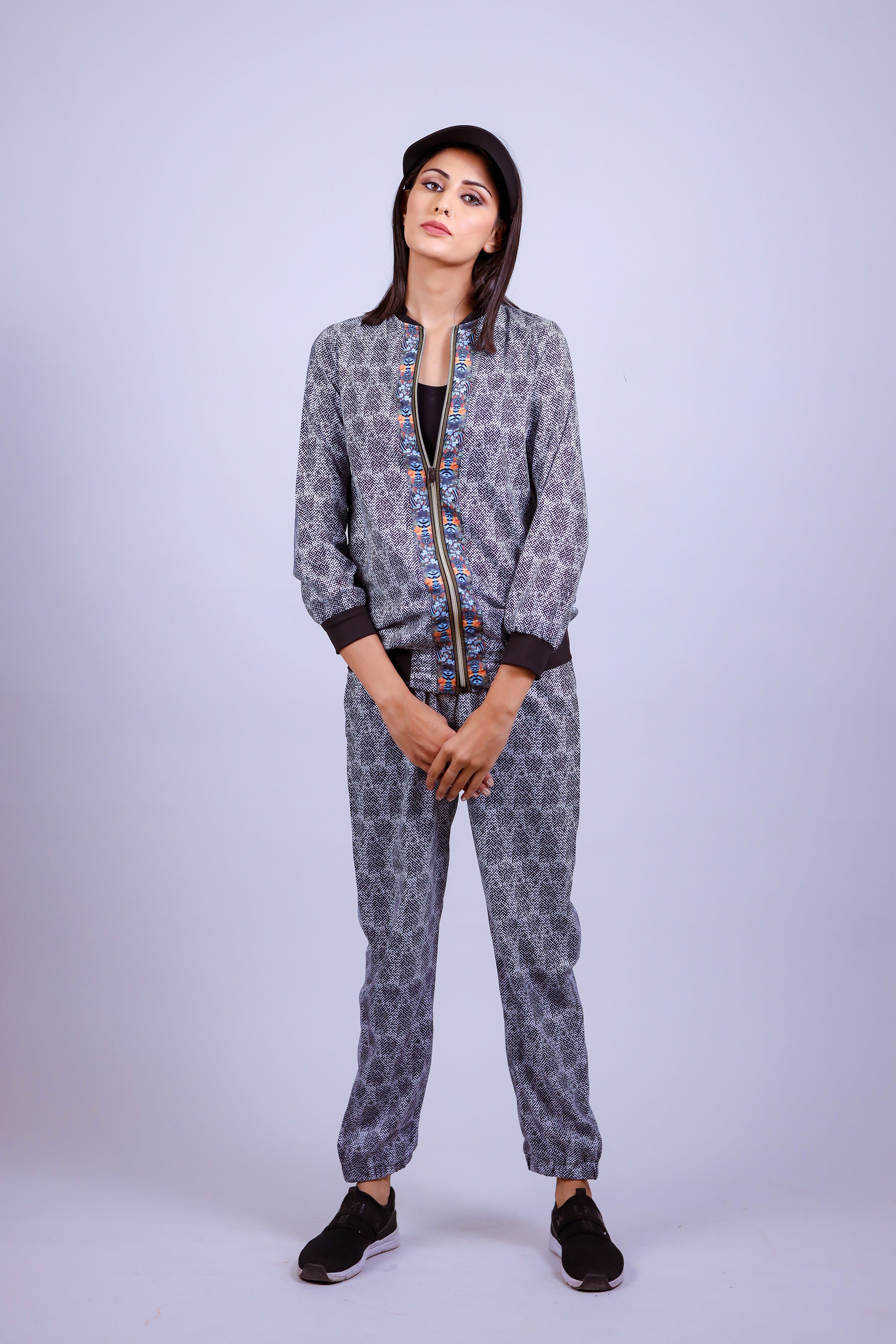 Salt & Pepper Jogger Set - Neetika Chopra
