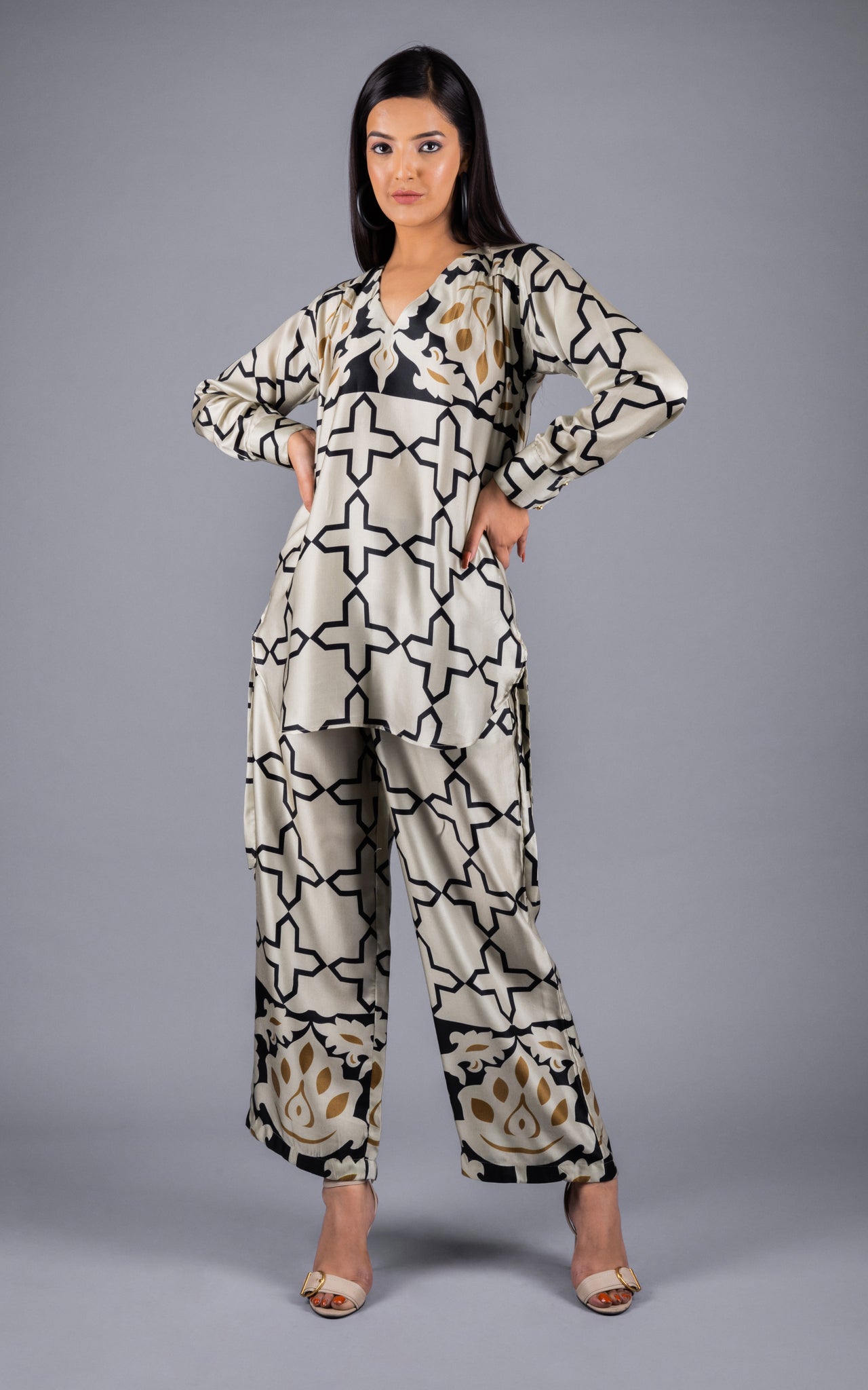 Zaina Satin Co-ord Set - Neetika Chopra