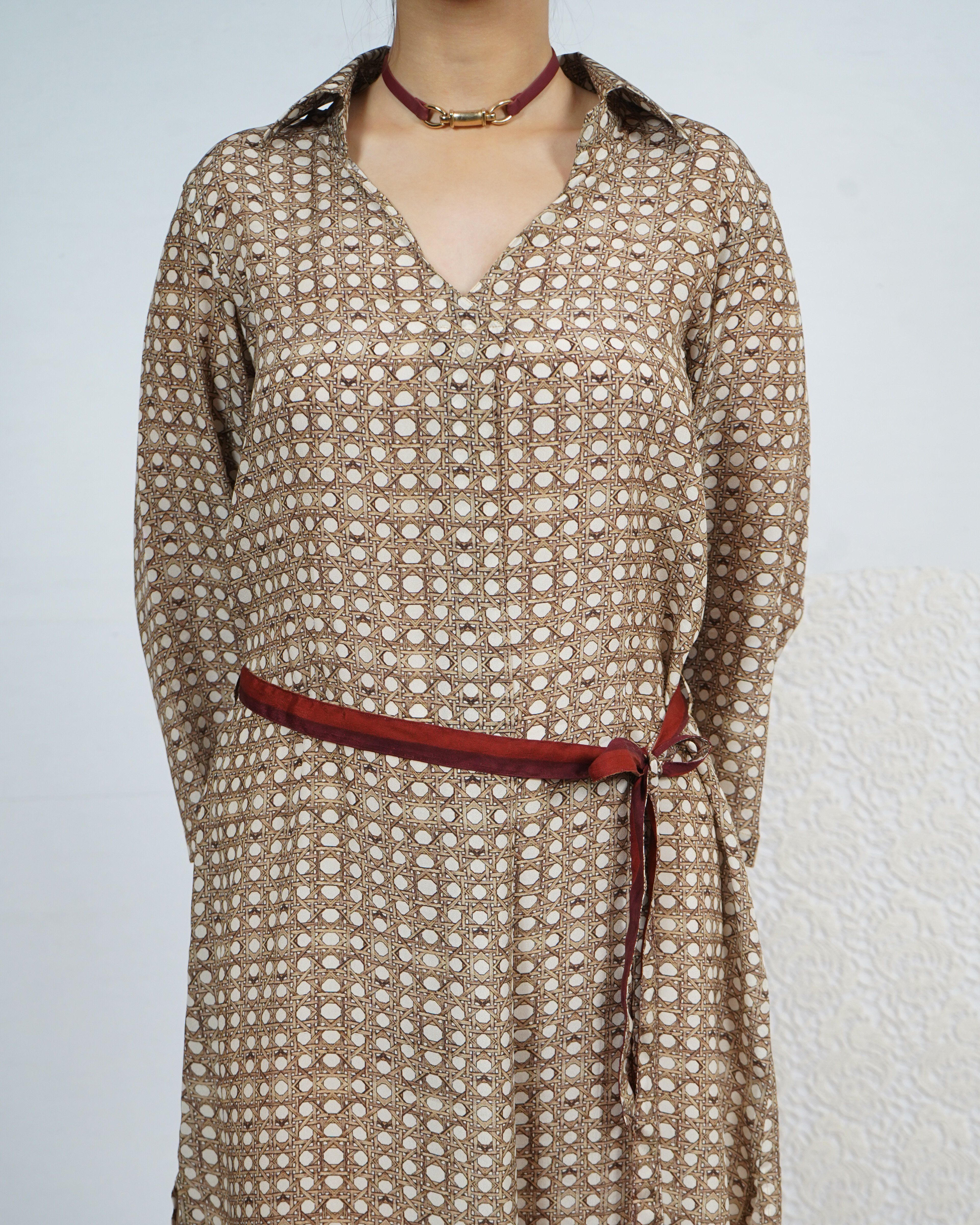 Wicker Crepe Dress - Neetika Chopra